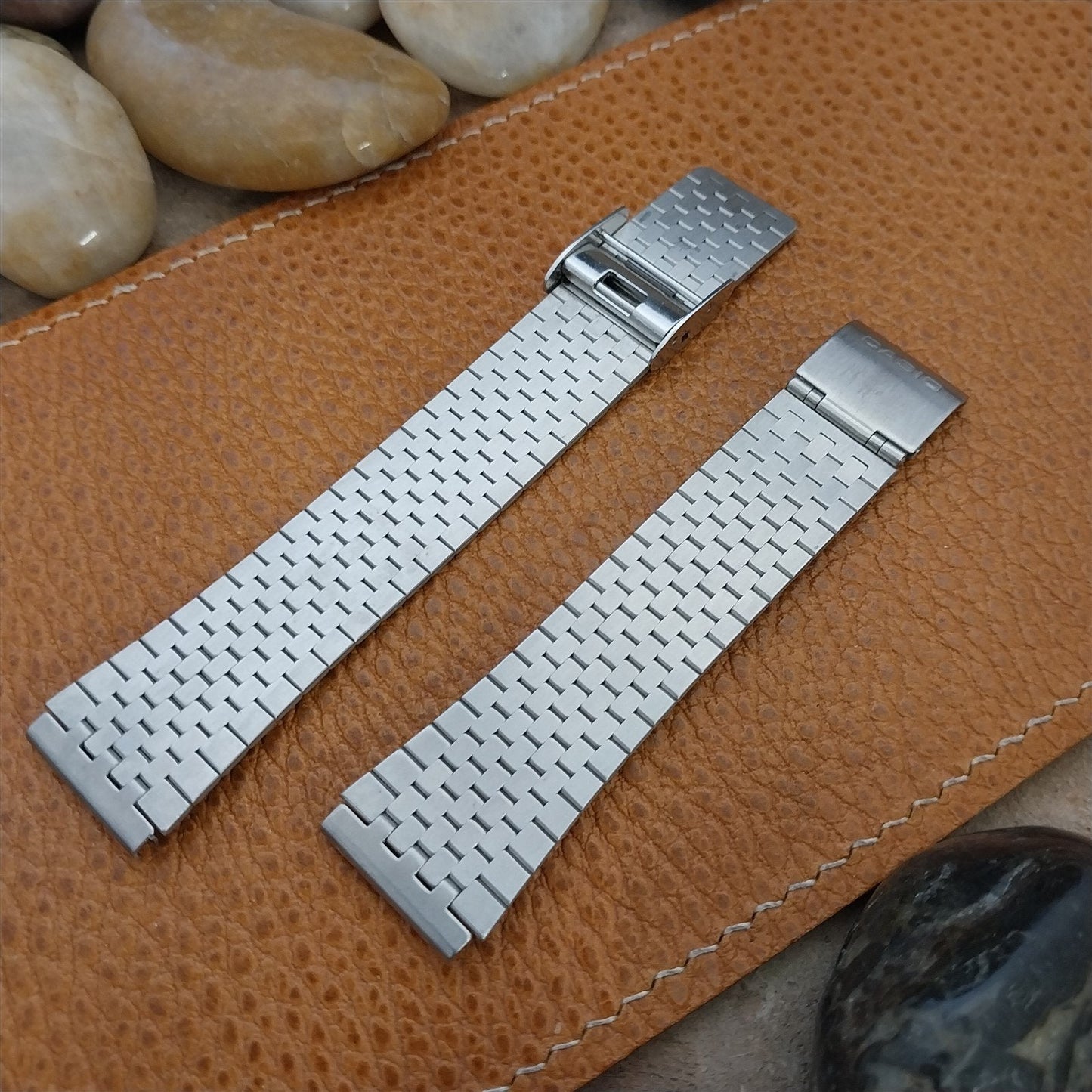 Vintage Casio 18mm Japan M Stainless Steel Classic Unused Flared Watch Band