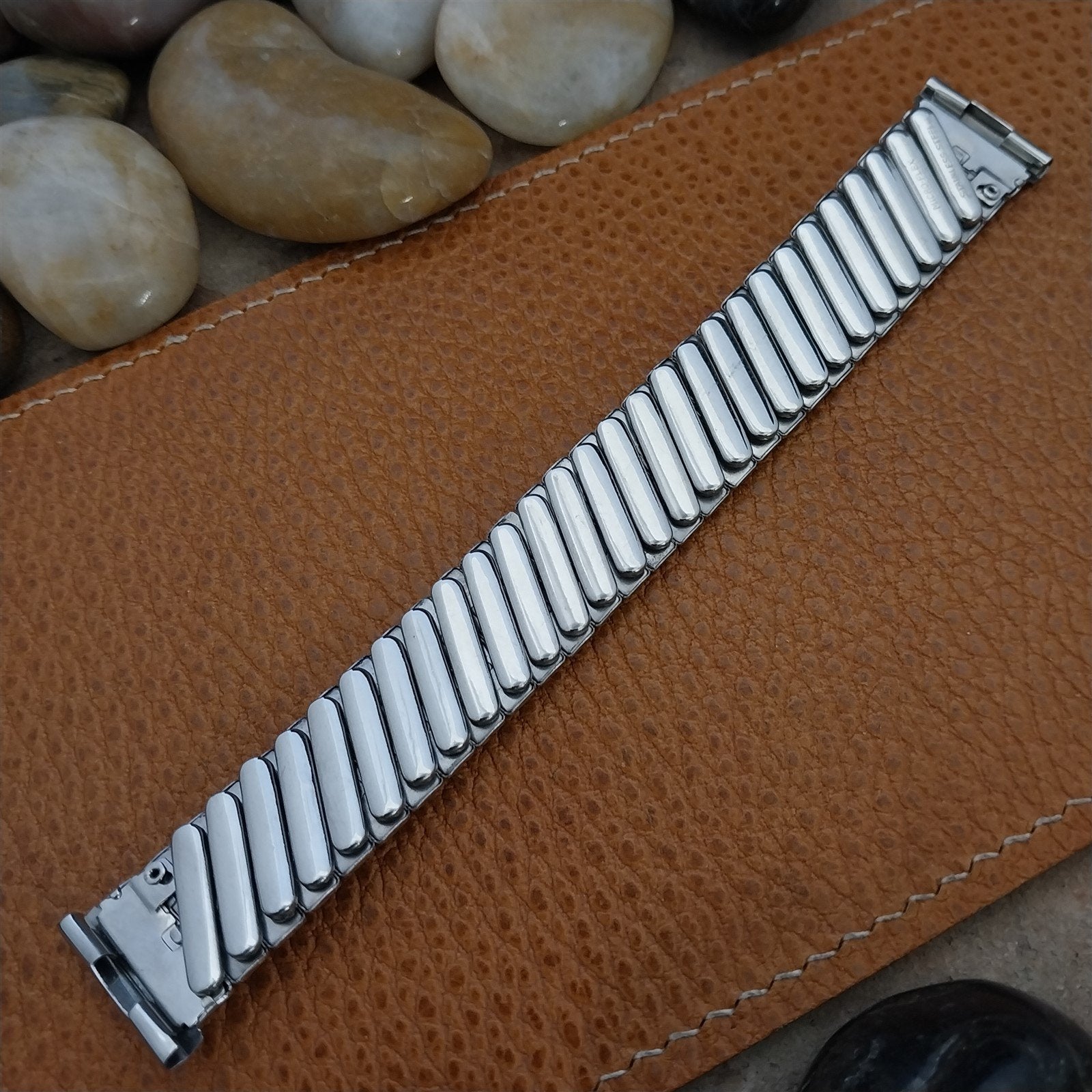 Vintage 19mm 18mm 16mm Micro-Flex Stainless Steel Expansion Unused Watch Band
