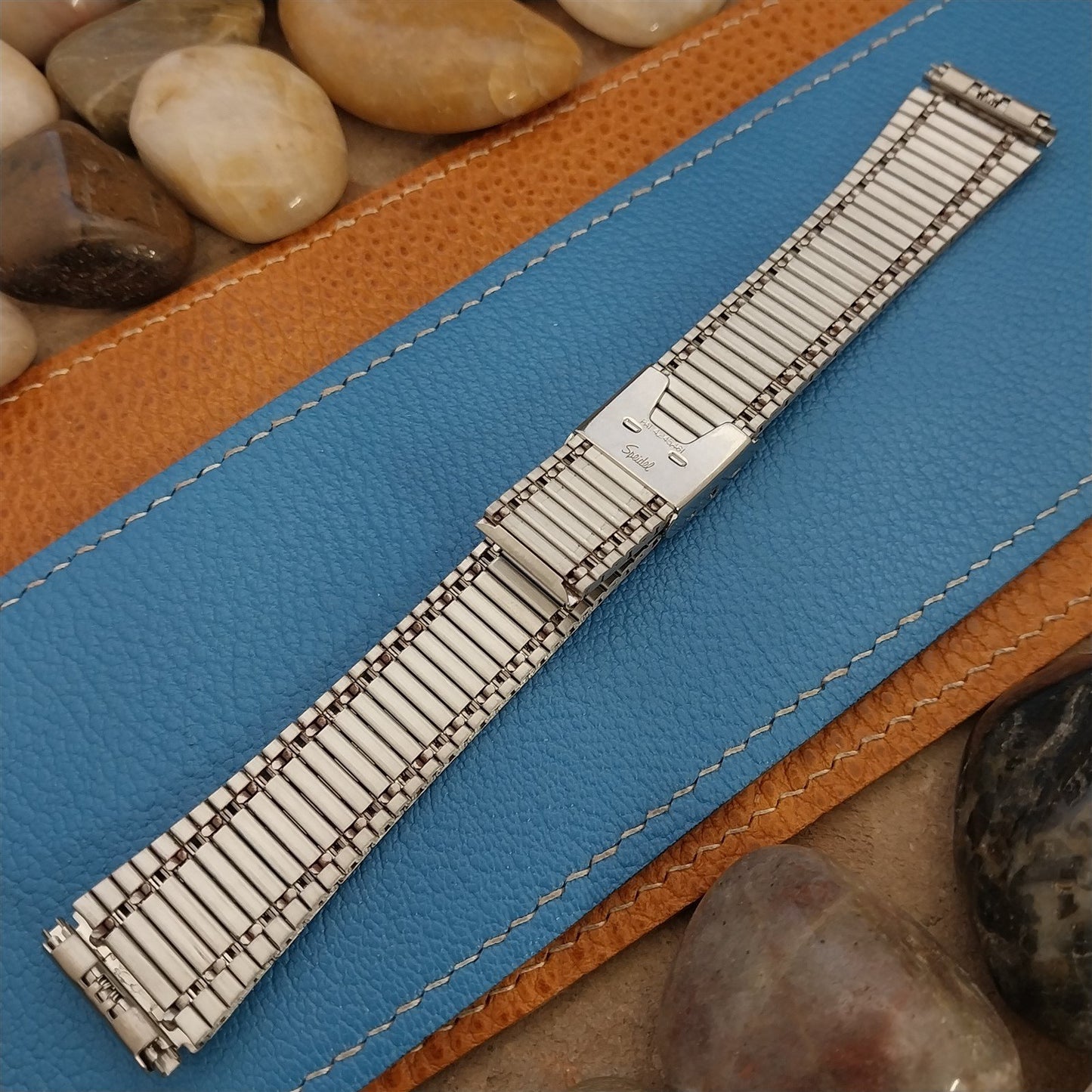 Vintage 19mm 20mm 22mm Speidel Gold & Stainless Steel 1970s-1980s Watch Band