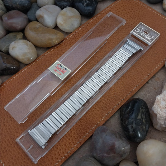 1970s Vintage Watch Band 18mm 19mm 20mm Speidel Unused Stainless Steel Expansion