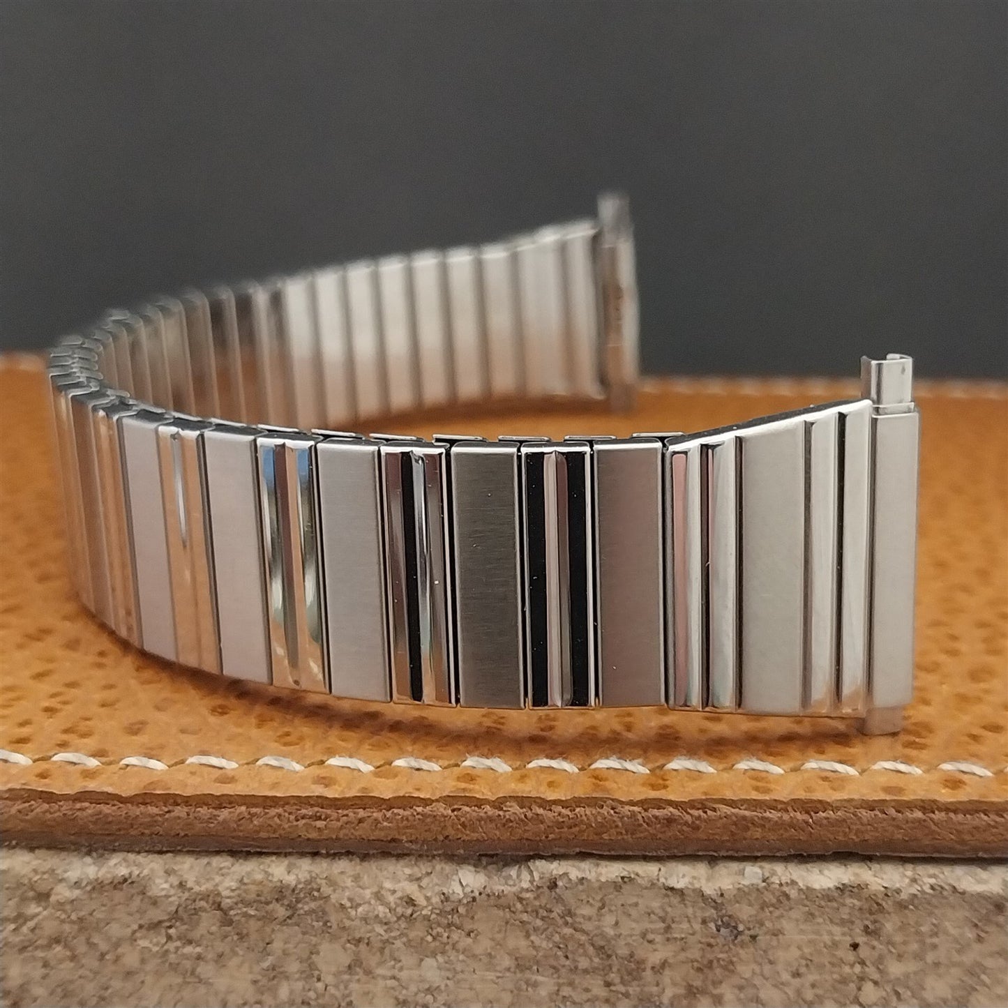1970s Vintage Watch Band 18mm 19mm 20mm Speidel Unused Stainless Steel Expansion