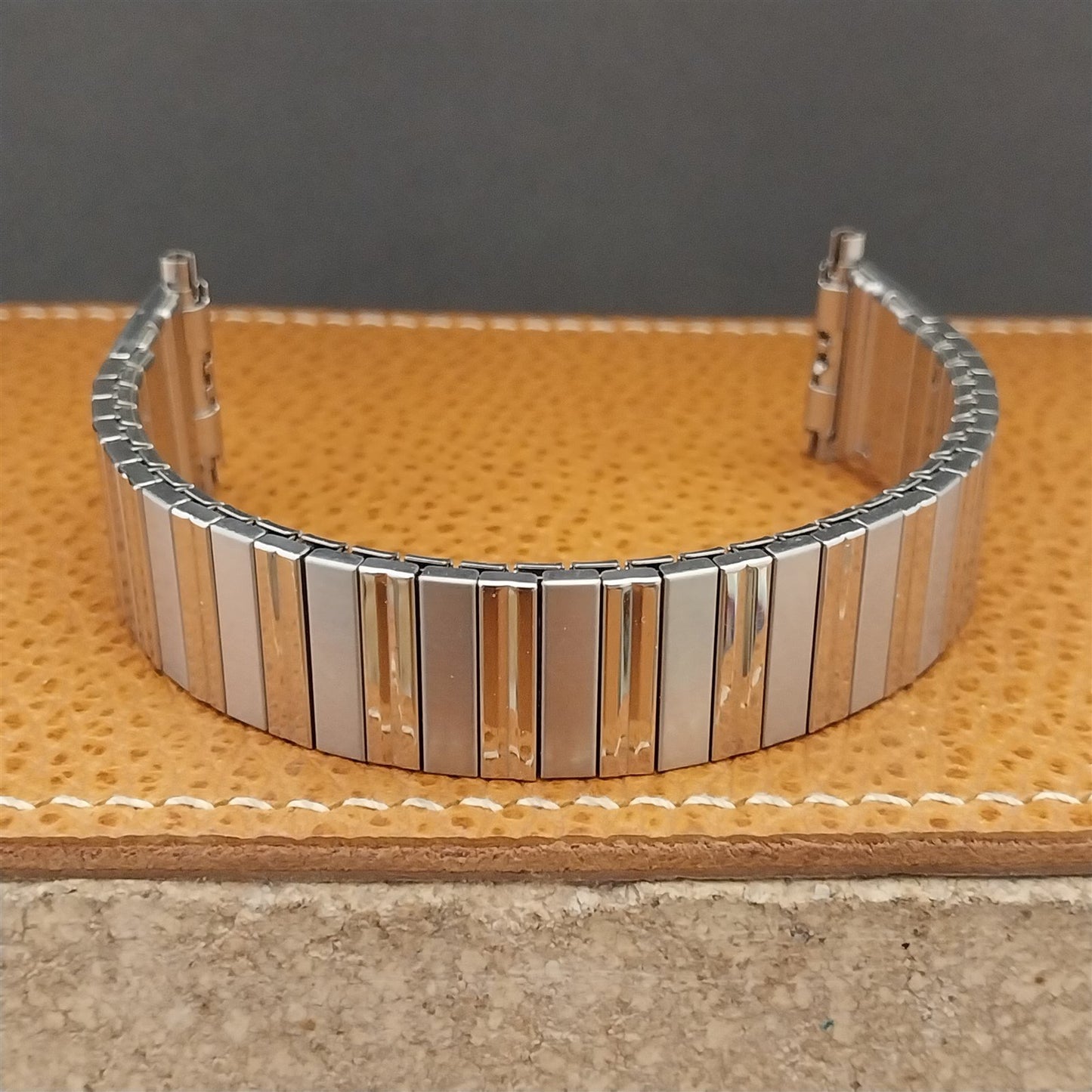 1970s Vintage Watch Band 18mm 19mm 20mm Speidel Unused Stainless Steel Expansion