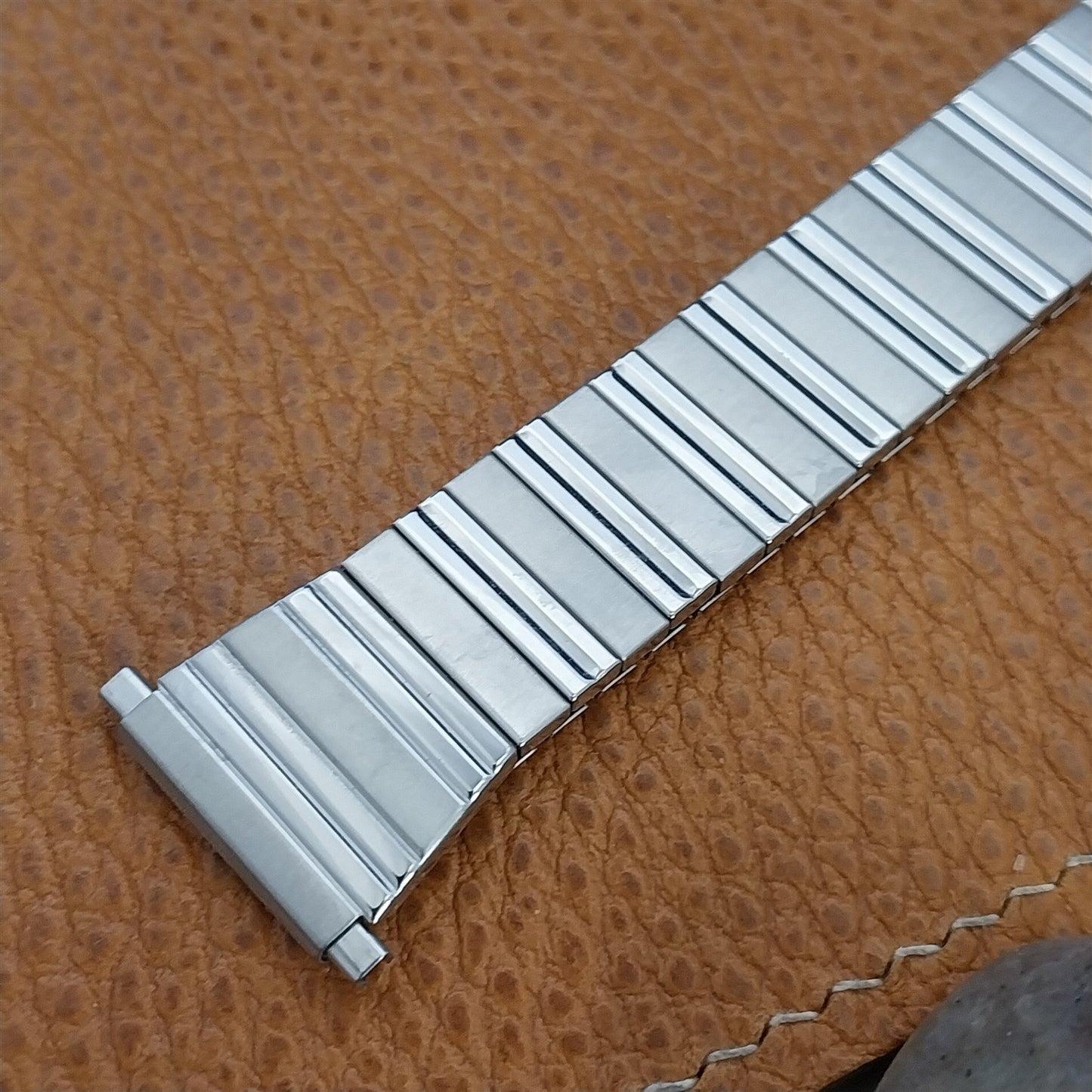 1970s Vintage Watch Band 18mm 19mm 20mm Speidel Unused Stainless Steel Expansion