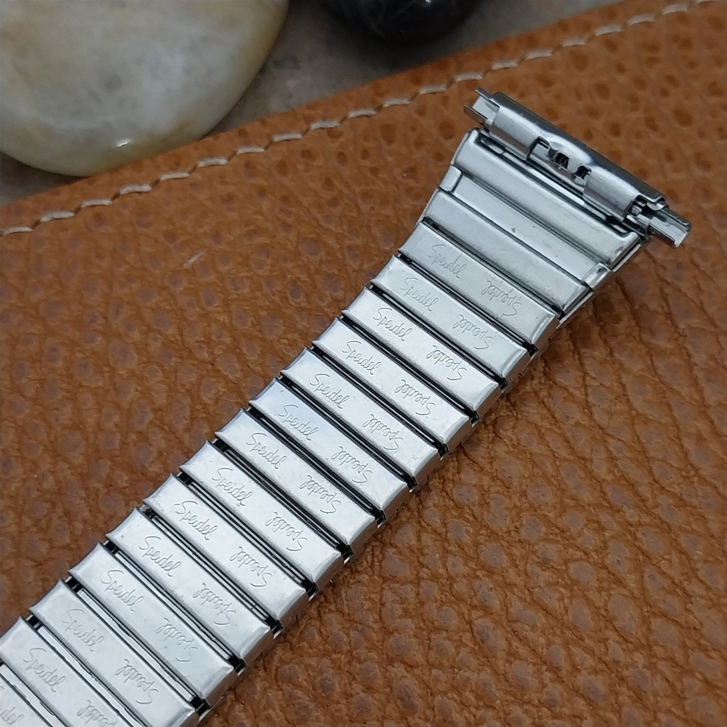 1970s Vintage Watch Band 18mm 19mm 20mm Speidel Unused Stainless Steel Expansion