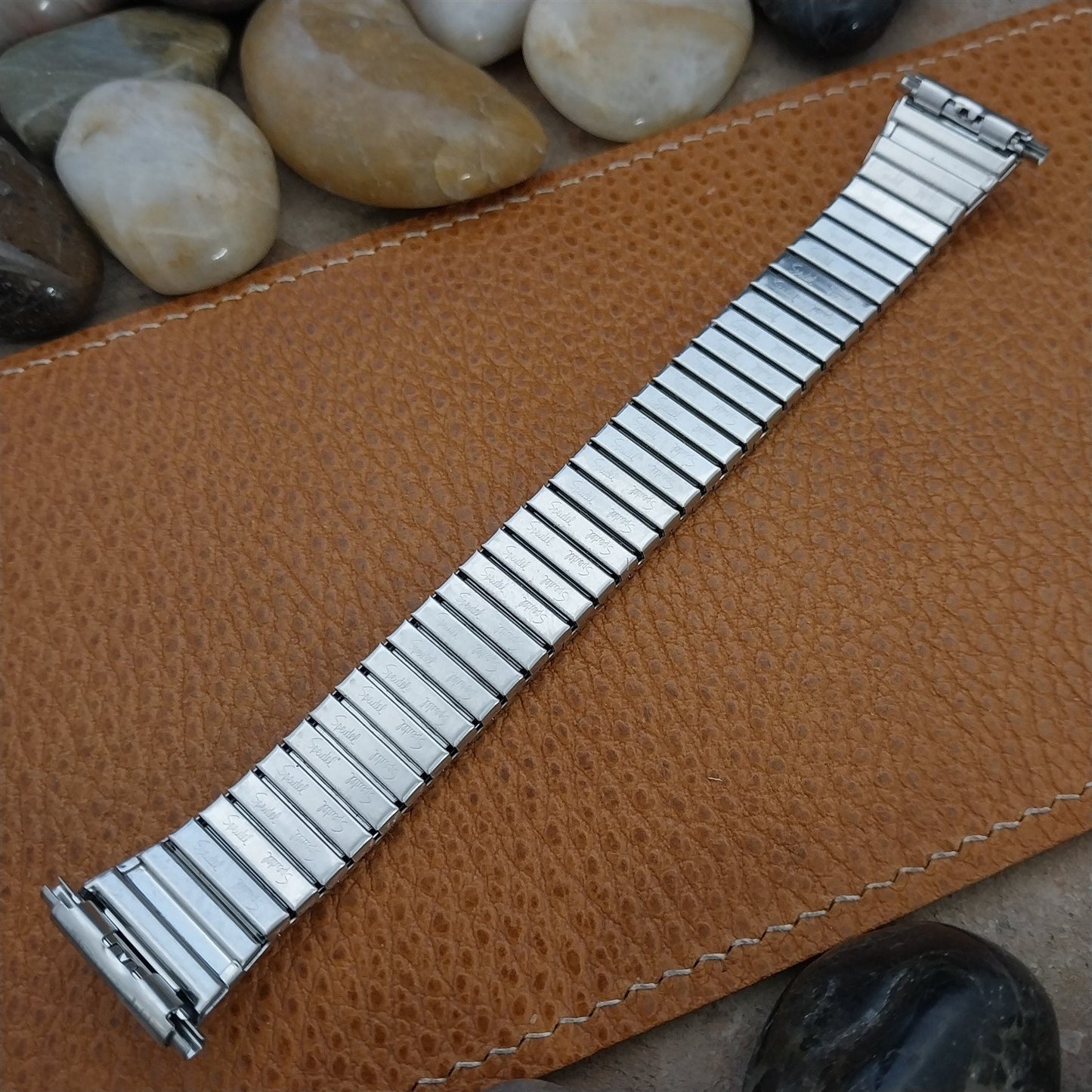 1970s Vintage Watch Band 18mm 19mm 20mm Speidel Unused Stainless Steel Expansion