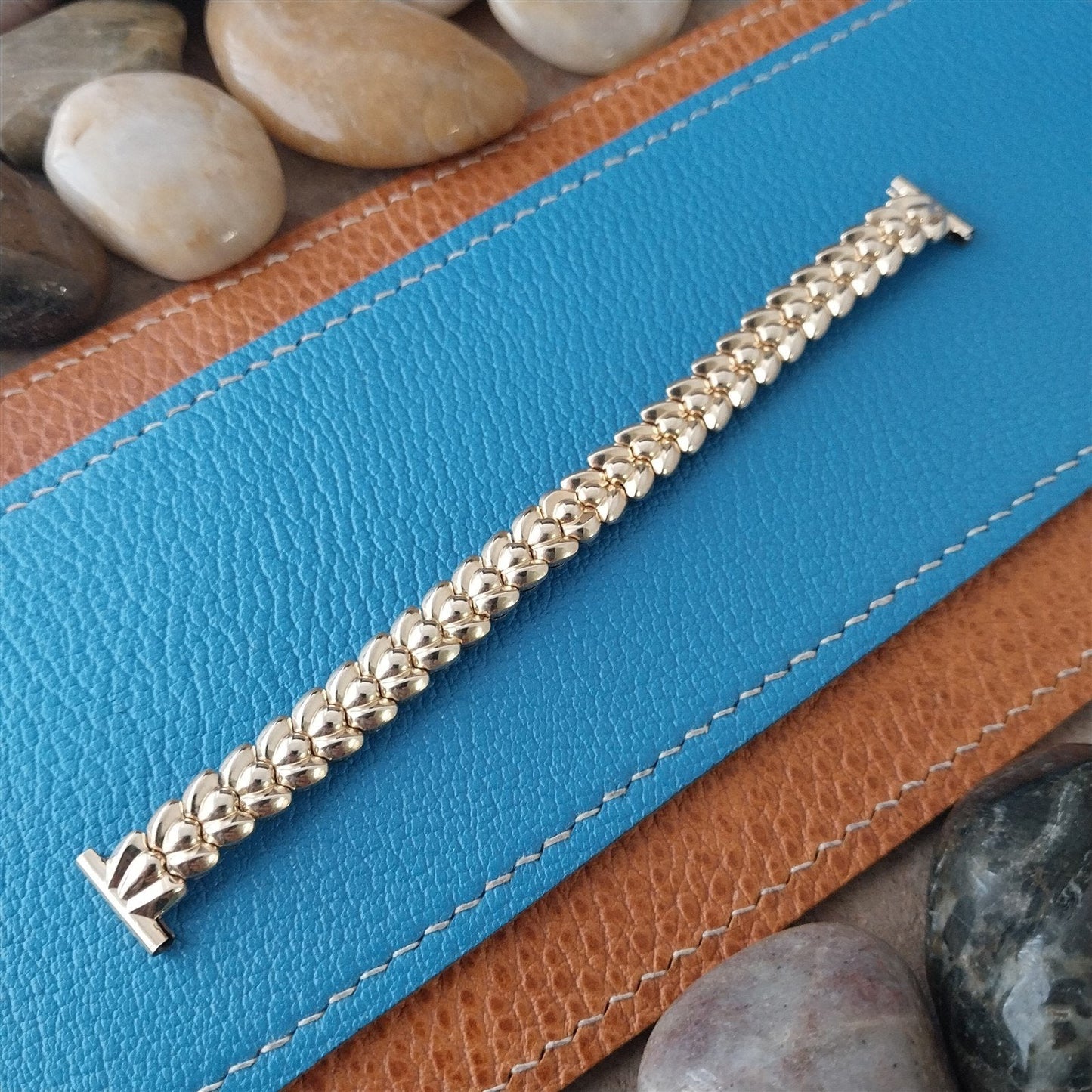 Vintage 12k Gold-Filled Ladies JB Champion 1950s Cocktail Expansion Watch Band