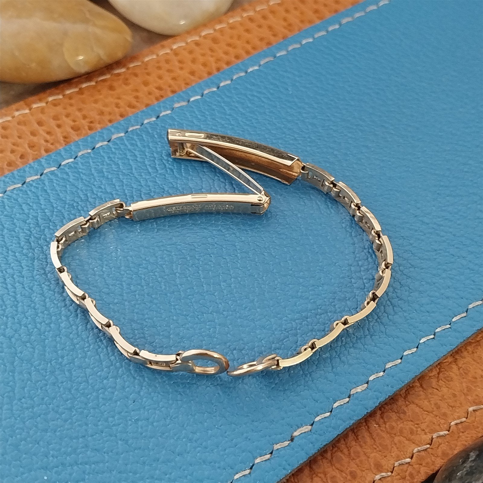 Vintage Ladies 12K Yellow Gold-Filled Kestenmade 1940s Cocktail Watch Bracelet