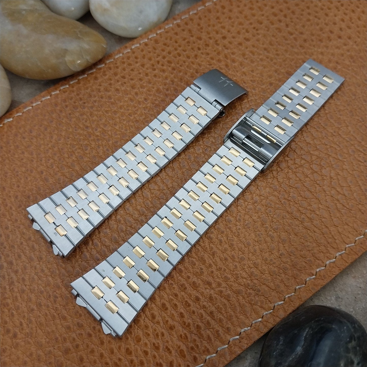 Vintage Hamilton Stainless & Gold-Tone Special Fit NOS Unused Classic Watch Band