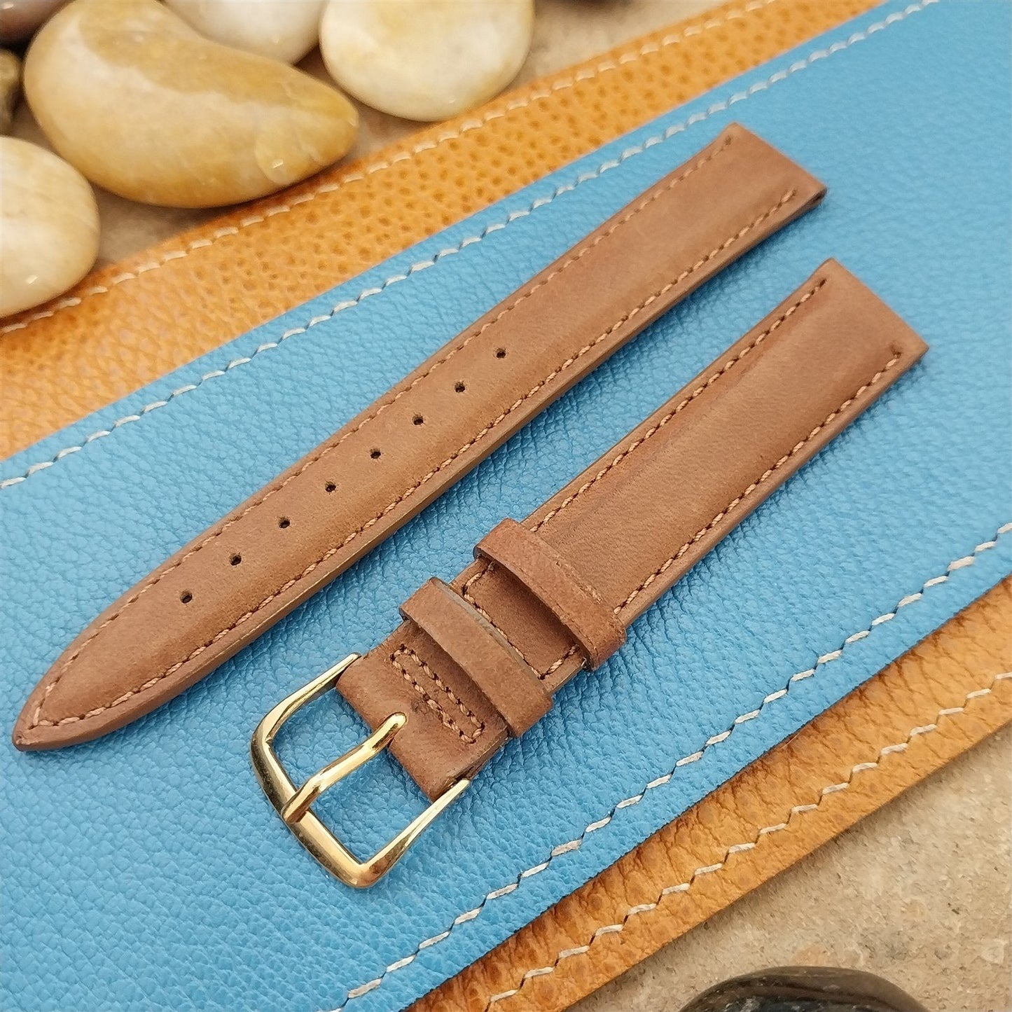 16mm Hamilton Classic Brown Leather Unused Vintage Watch Band