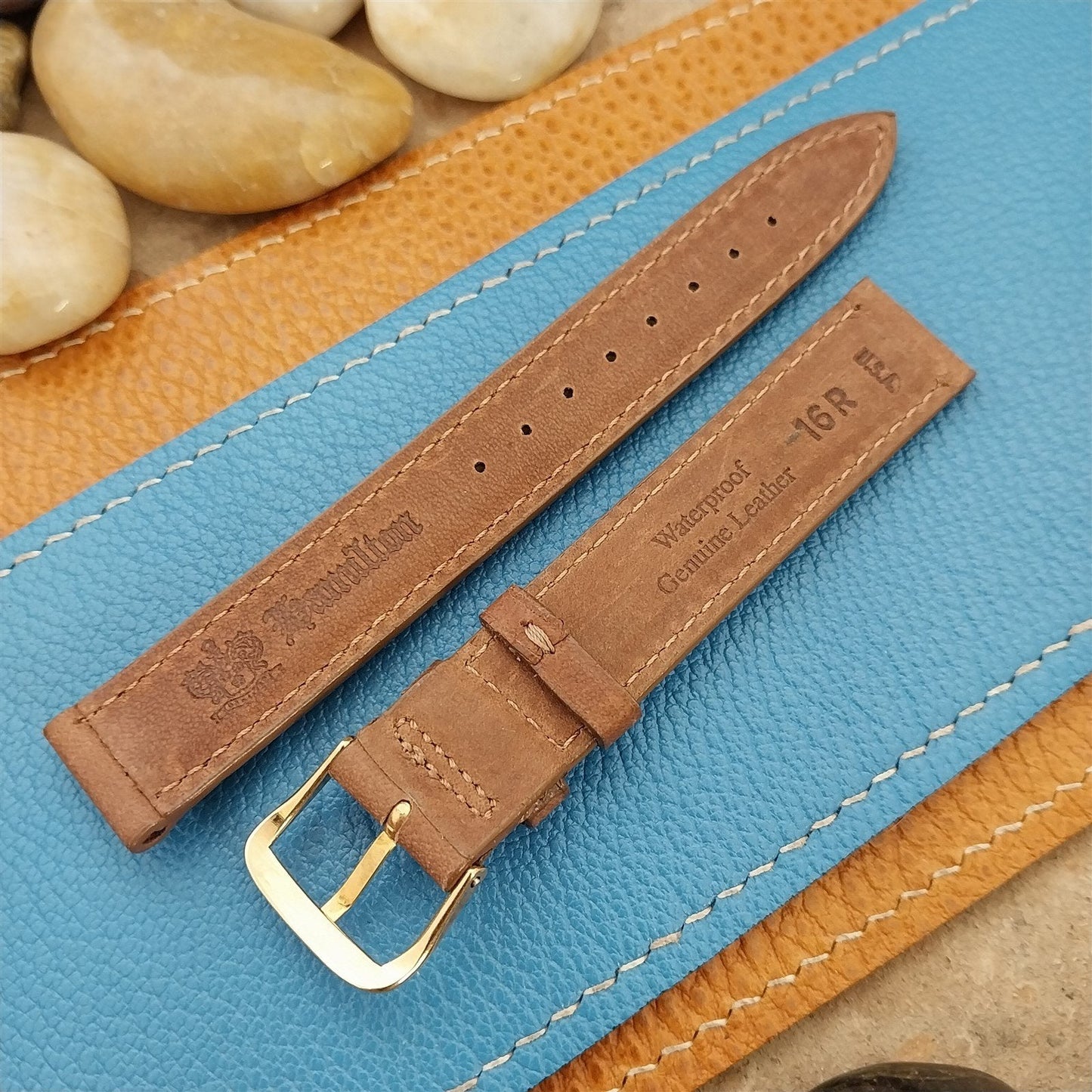 16mm Hamilton Classic Brown Leather Unused Vintage Watch Band