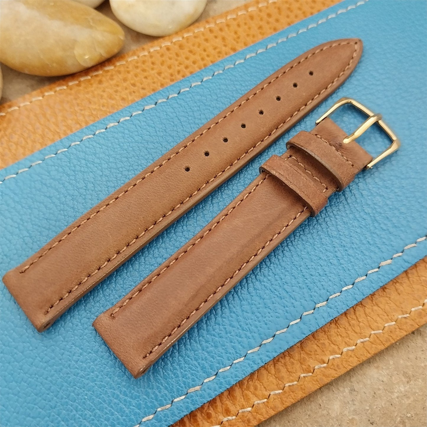 16mm Hamilton Classic Brown Leather Unused Vintage Watch Band