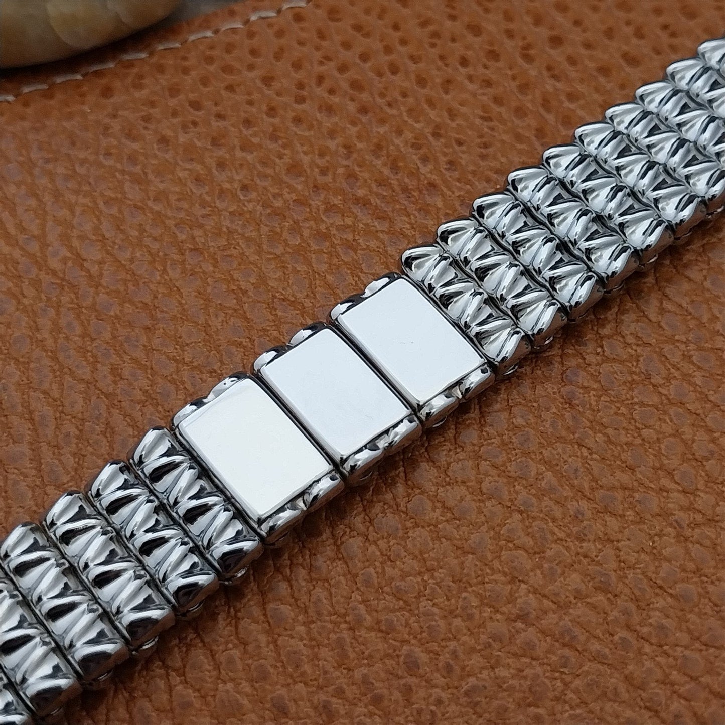 Vintage 5/8" Stainless Steel Bretton Engravable Classic 1940s Unused Watch Band