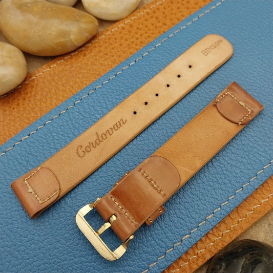 Vintage Binson Shell Cordovan 5/8" Unused Classic 1950s Watch Band