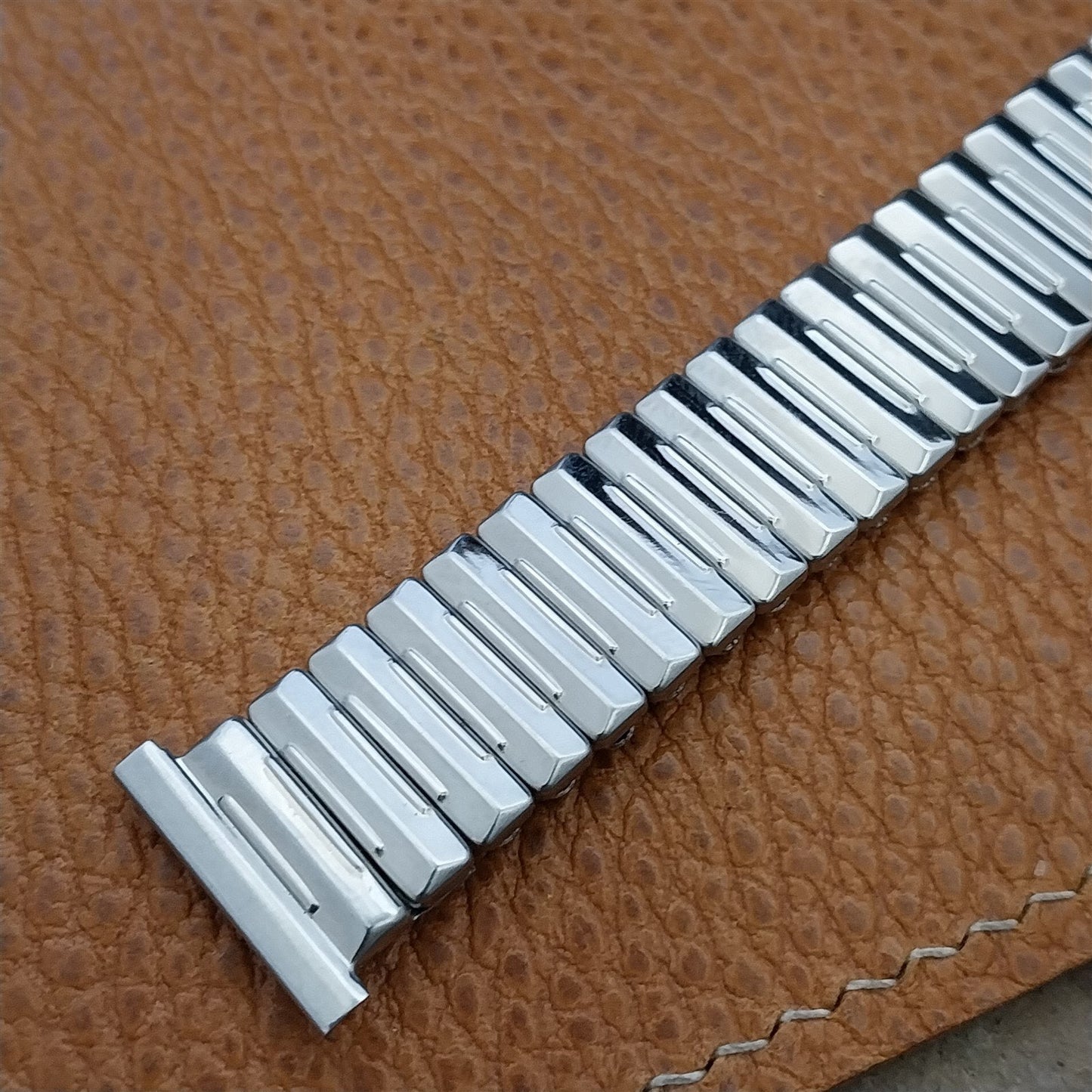 1950s Vintage 19mm 18mm 17mm Crown Stainless Steel Stretch NOS Unused Watch Band