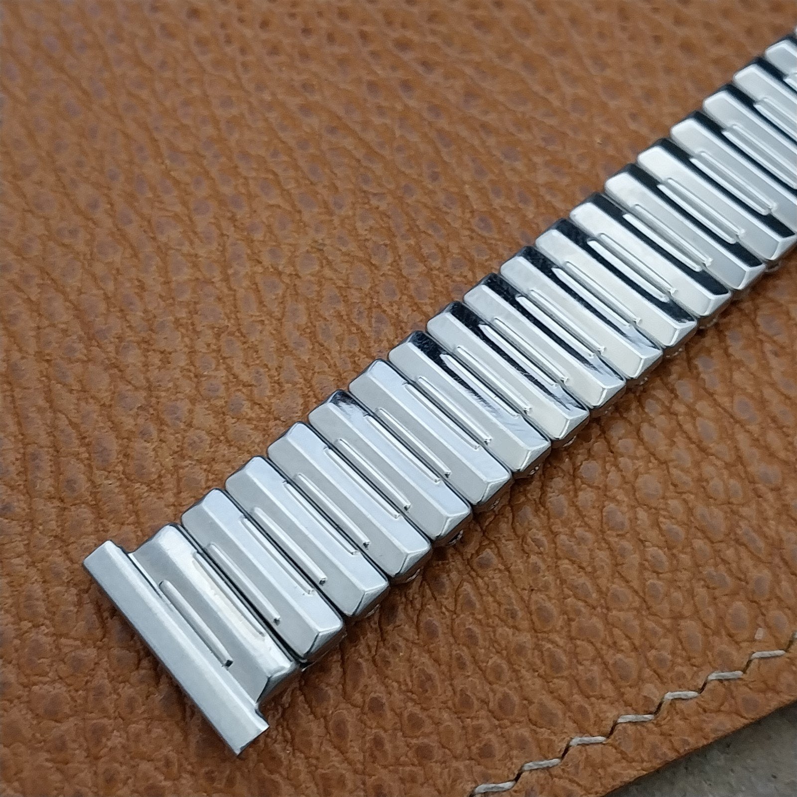 1950s Vintage 19mm 18mm 17mm Crown Stainless Steel Stretch NOS Unused Watch Band