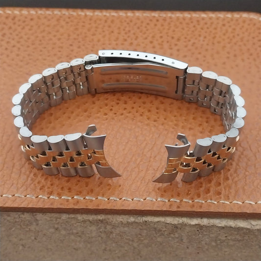20mm Kreisler Stainless & Gold Tone Jubilee Unused Watch Band