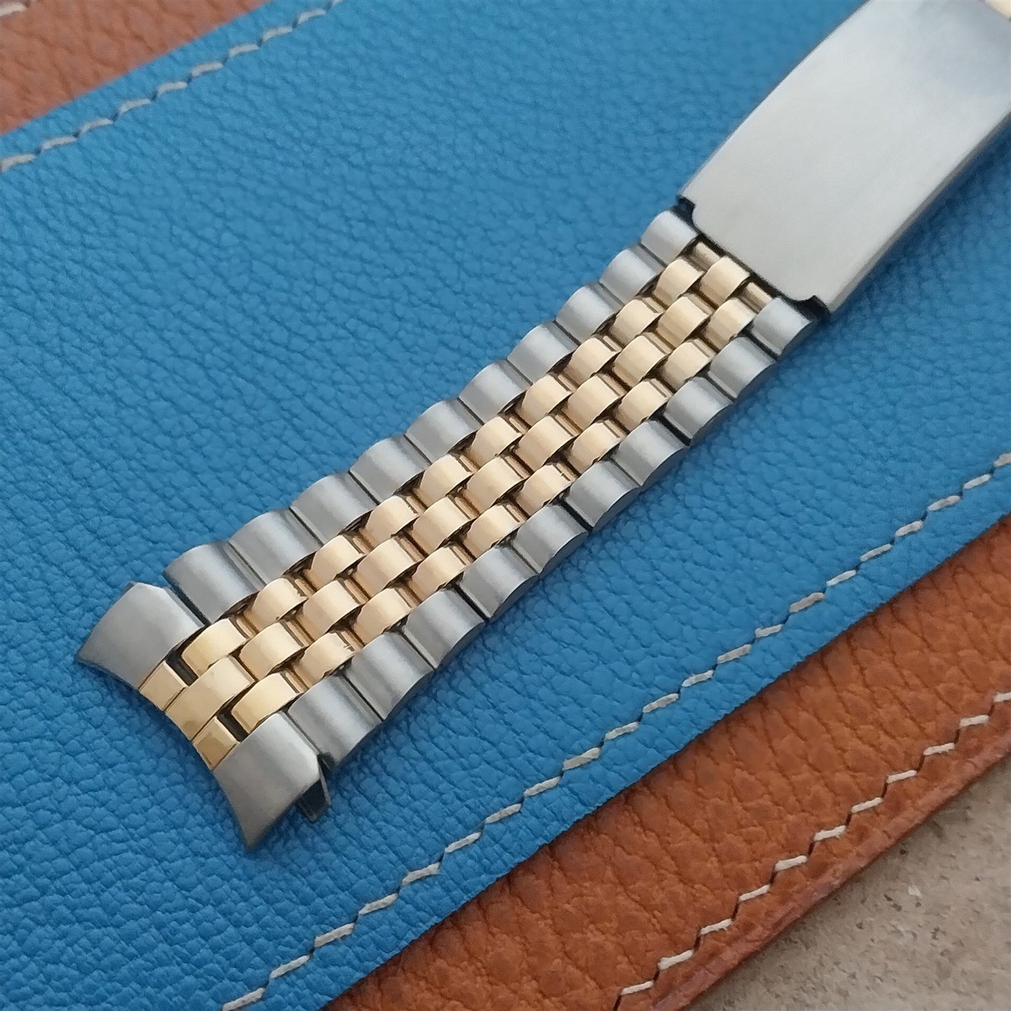 20mm Kreisler Stainless & Gold Tone Jubilee Unused Watch Band