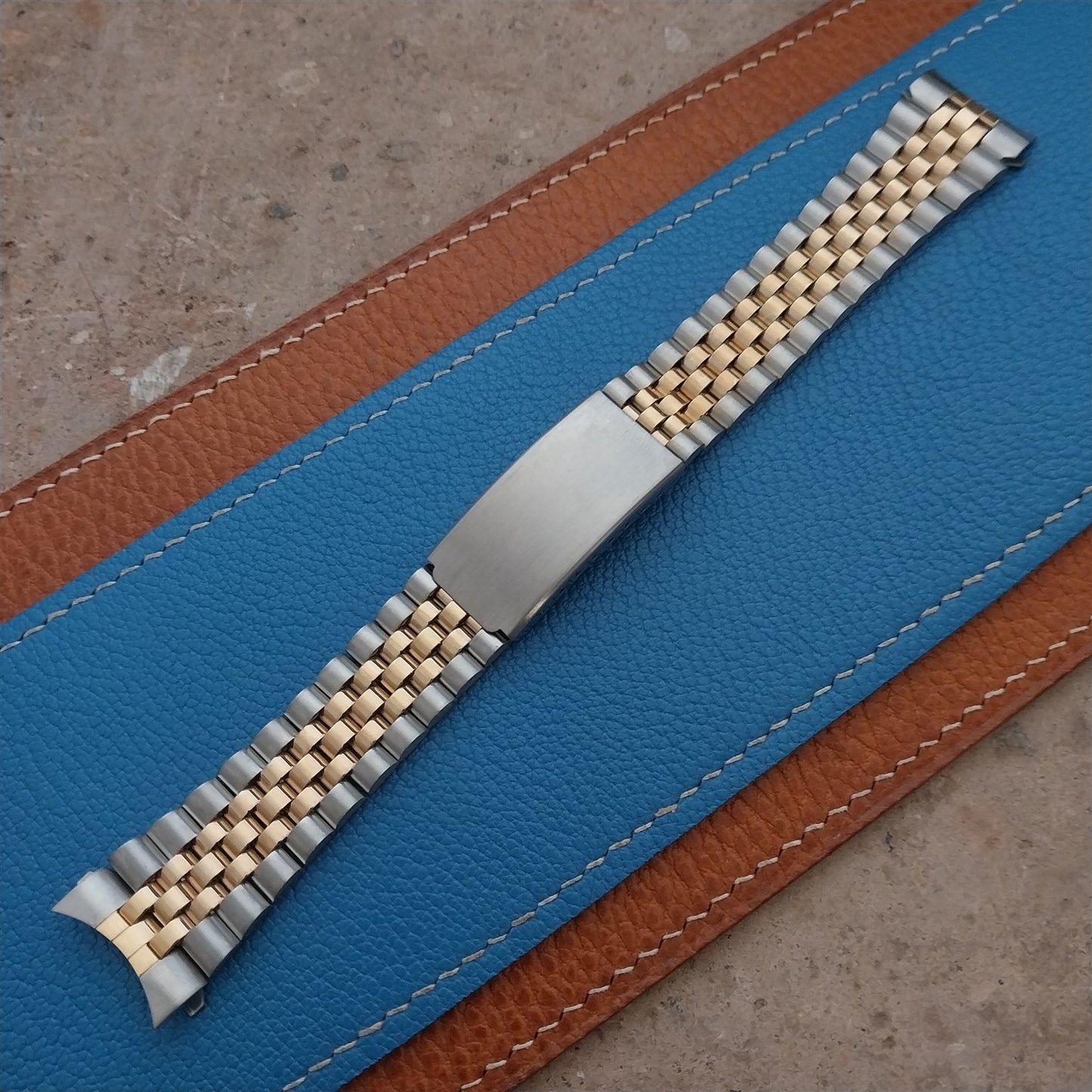 20mm Kreisler Stainless & Gold Tone Jubilee Unused Watch Band
