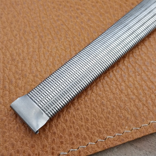 Vintage 1940s 5/8" Stainless Steel Perfection Slinky Stretch Unused Watch Band