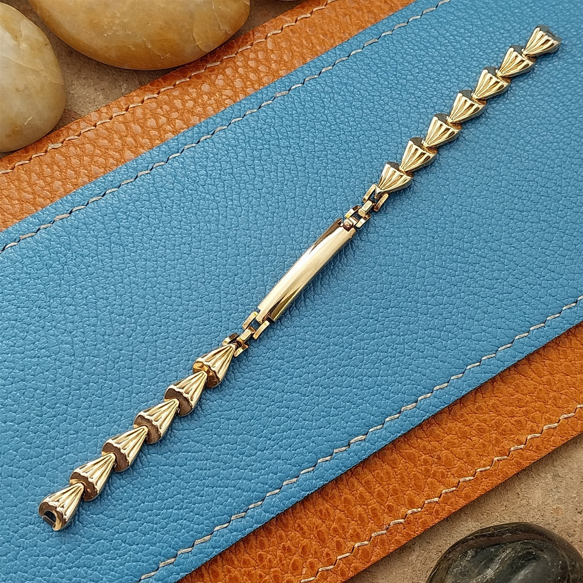 1940s Vintage Peerless USA 10k Yellow Gold RGP Ladies Cocktail Watch Bracelet