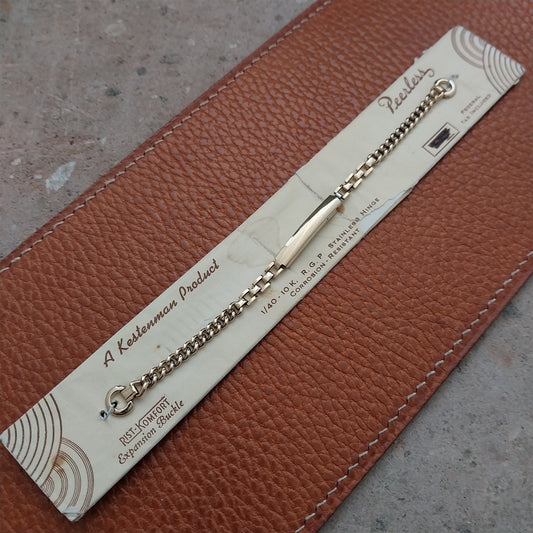 1940s Vintage Peerless Yellow Gold RGP Ladies Cocktail Watch Bracelet
