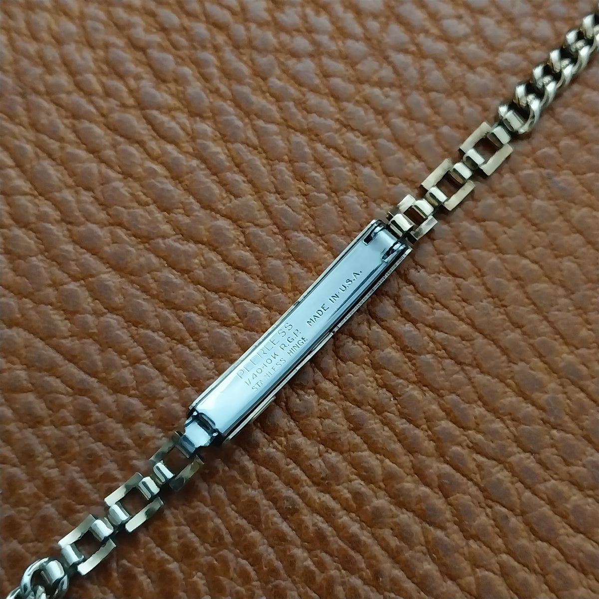 1940s Vintage Peerless Yellow Gold RGP Ladies Cocktail Watch Bracelet