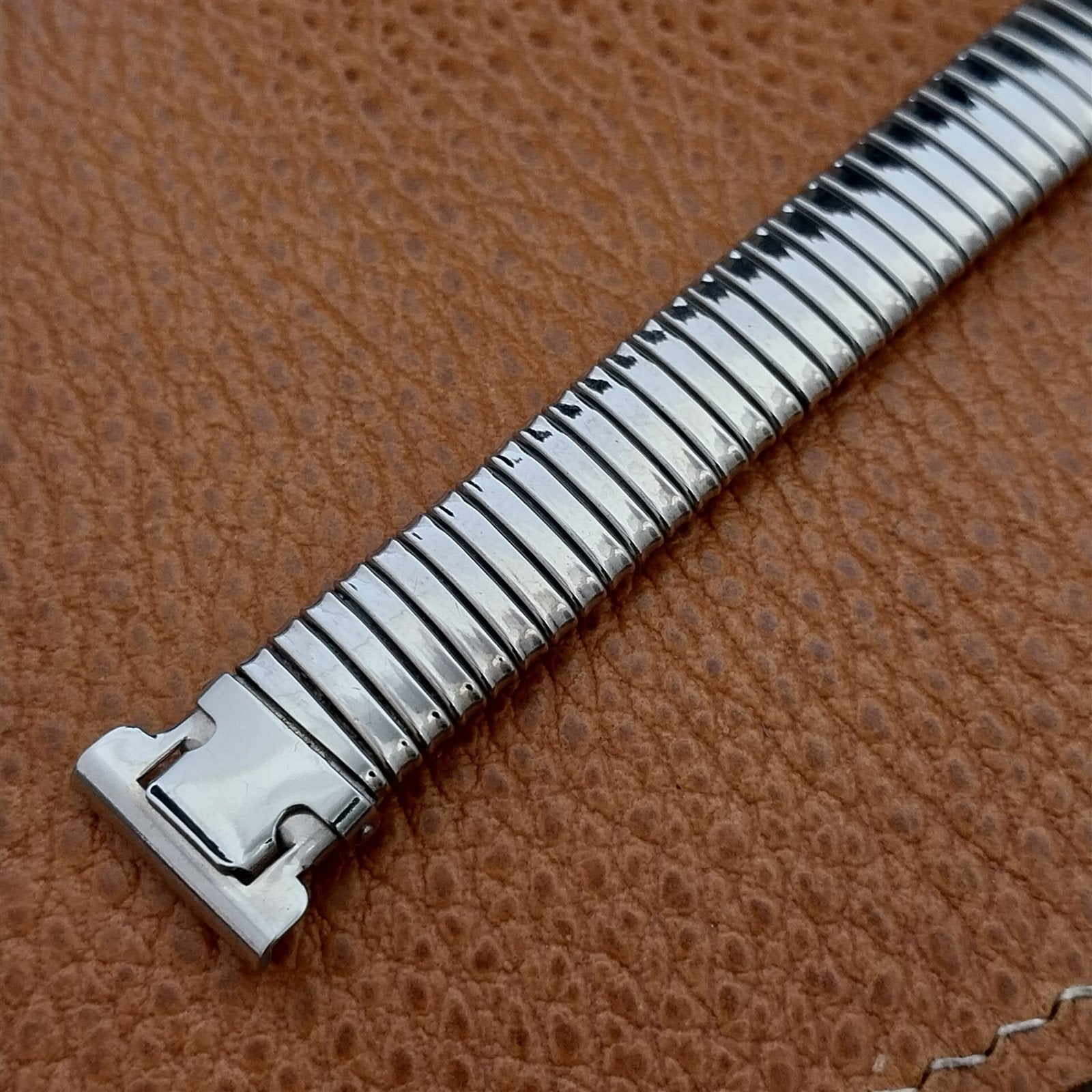 5/8" 15mm Bliss Antique White Gold-Filled Wire Lug Unused Classic Watch Band