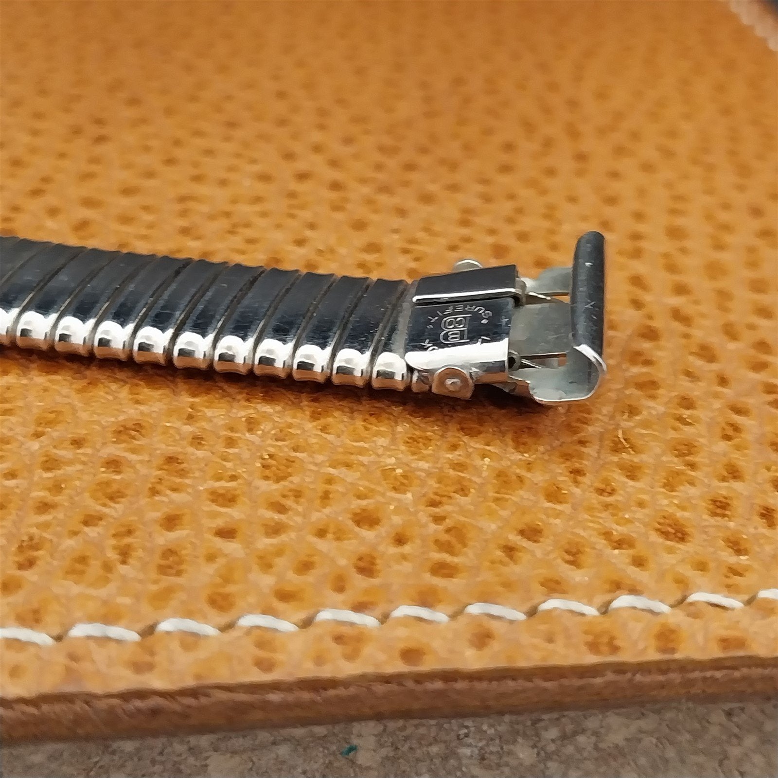 5/8" 15mm Bliss Antique White Gold-Filled Wire Lug Unused Classic Watch Band