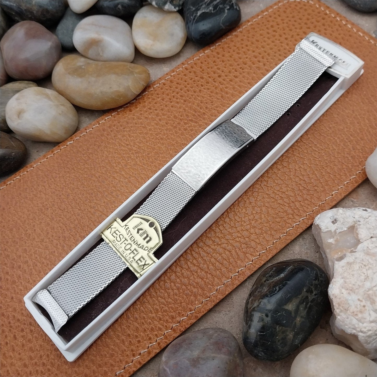 19mm 18mm Vintage 1960s Stainless Steel Mesh Kestenmade Classic NOS Watch Band