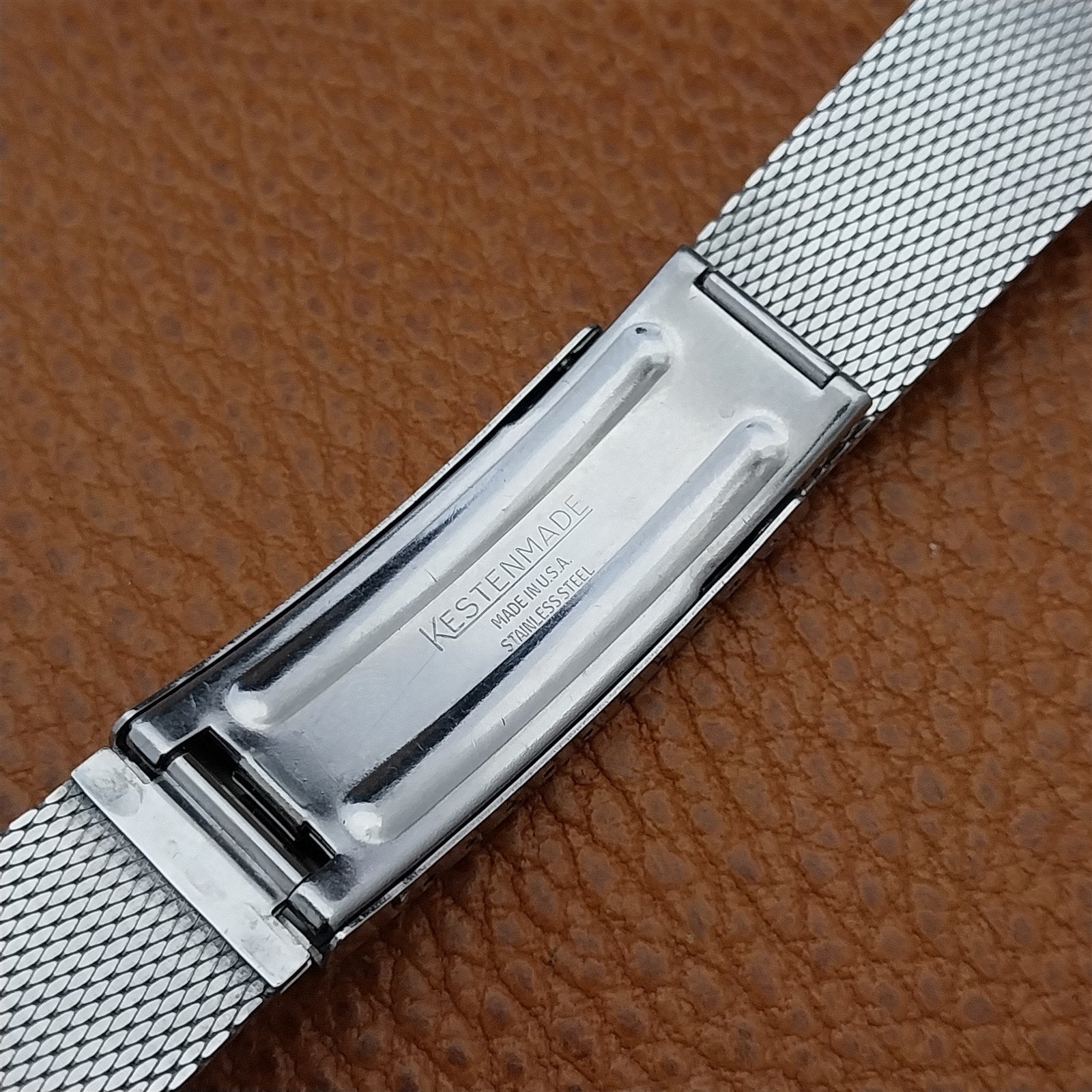 19mm 18mm Vintage 1960s Stainless Steel Mesh Kestenmade Classic NOS Watch Band