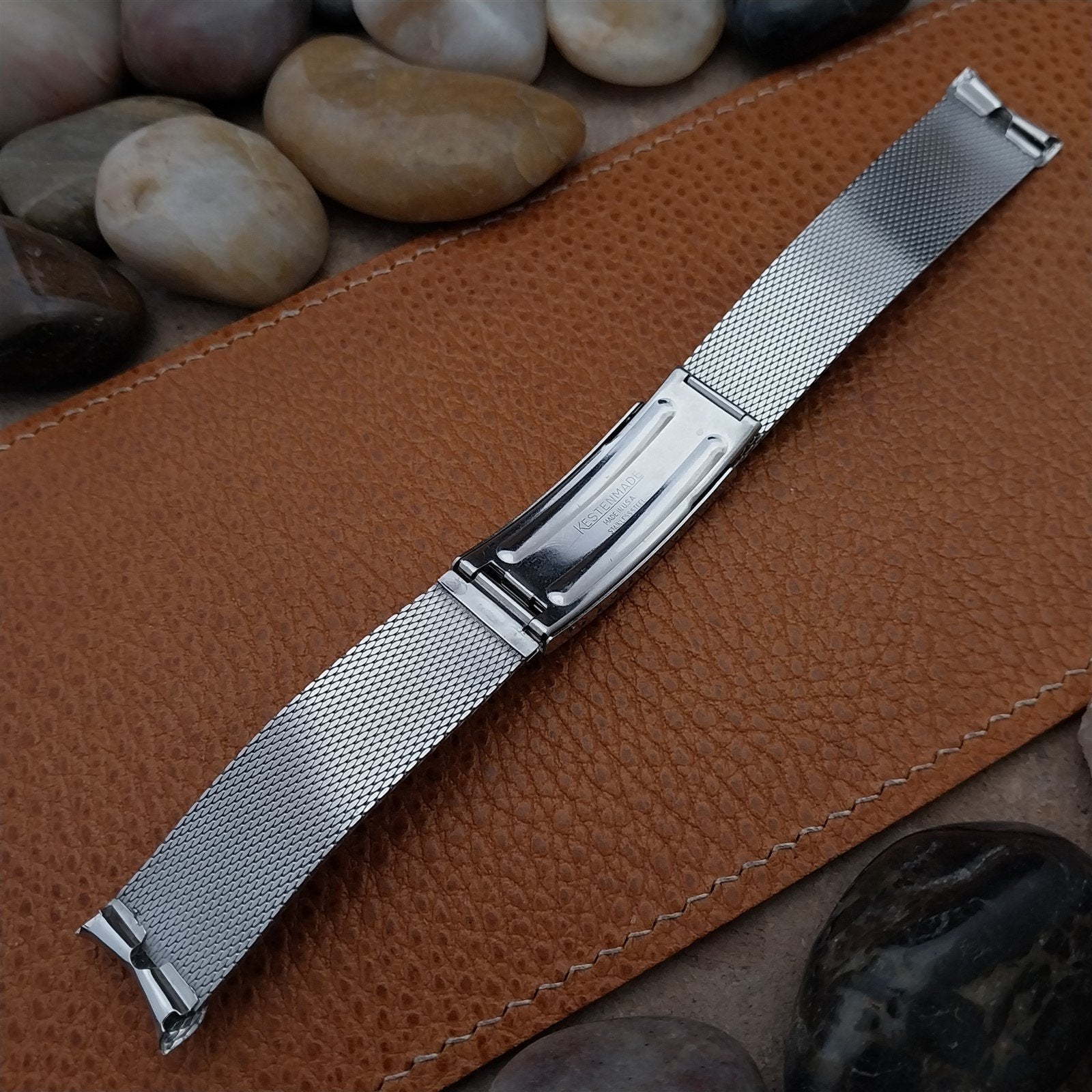 19mm 18mm Vintage 1960s Stainless Steel Mesh Kestenmade Classic NOS Watch Band
