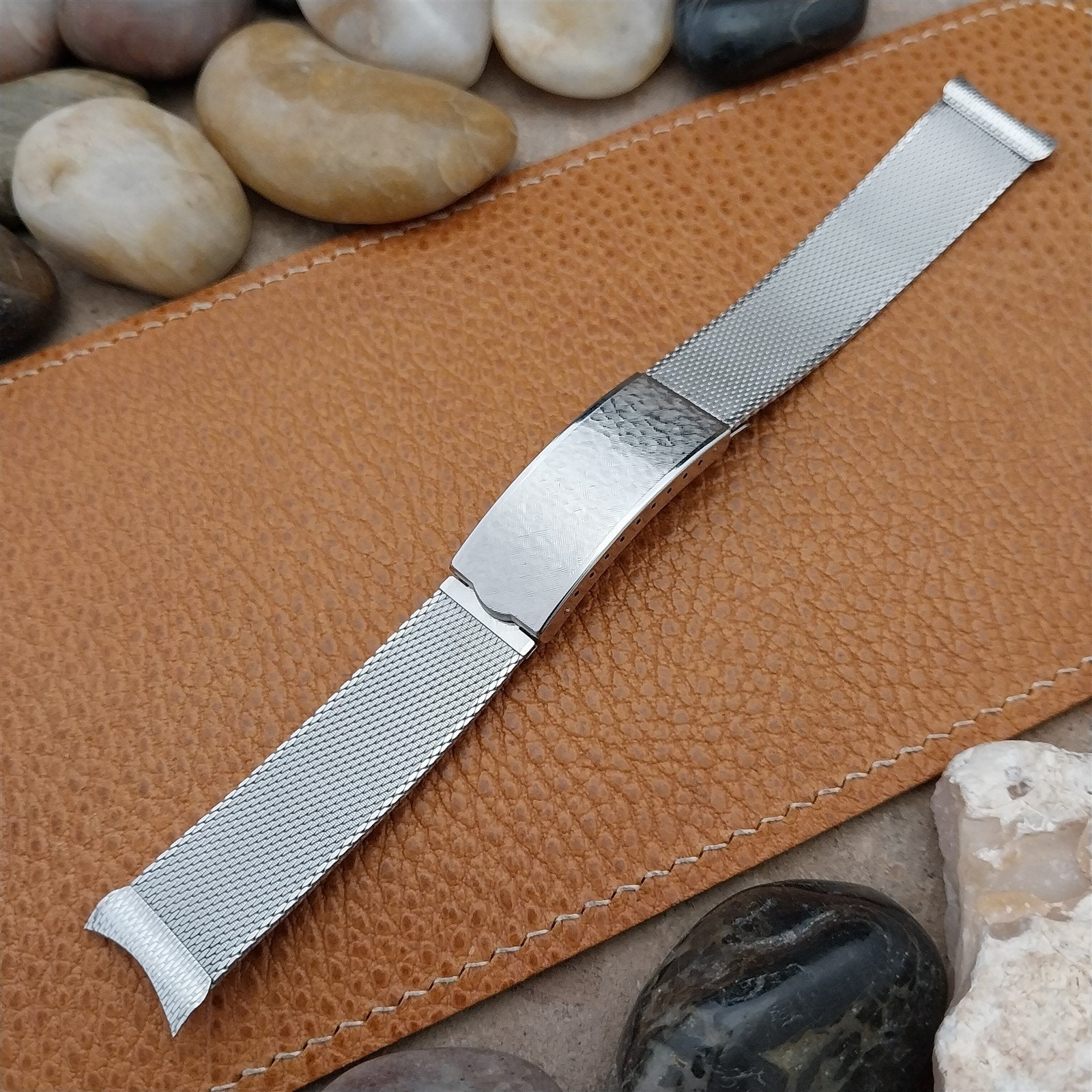 19mm 18mm Vintage 1960s Stainless Steel Mesh Kestenmade Classic NOS Watch Band