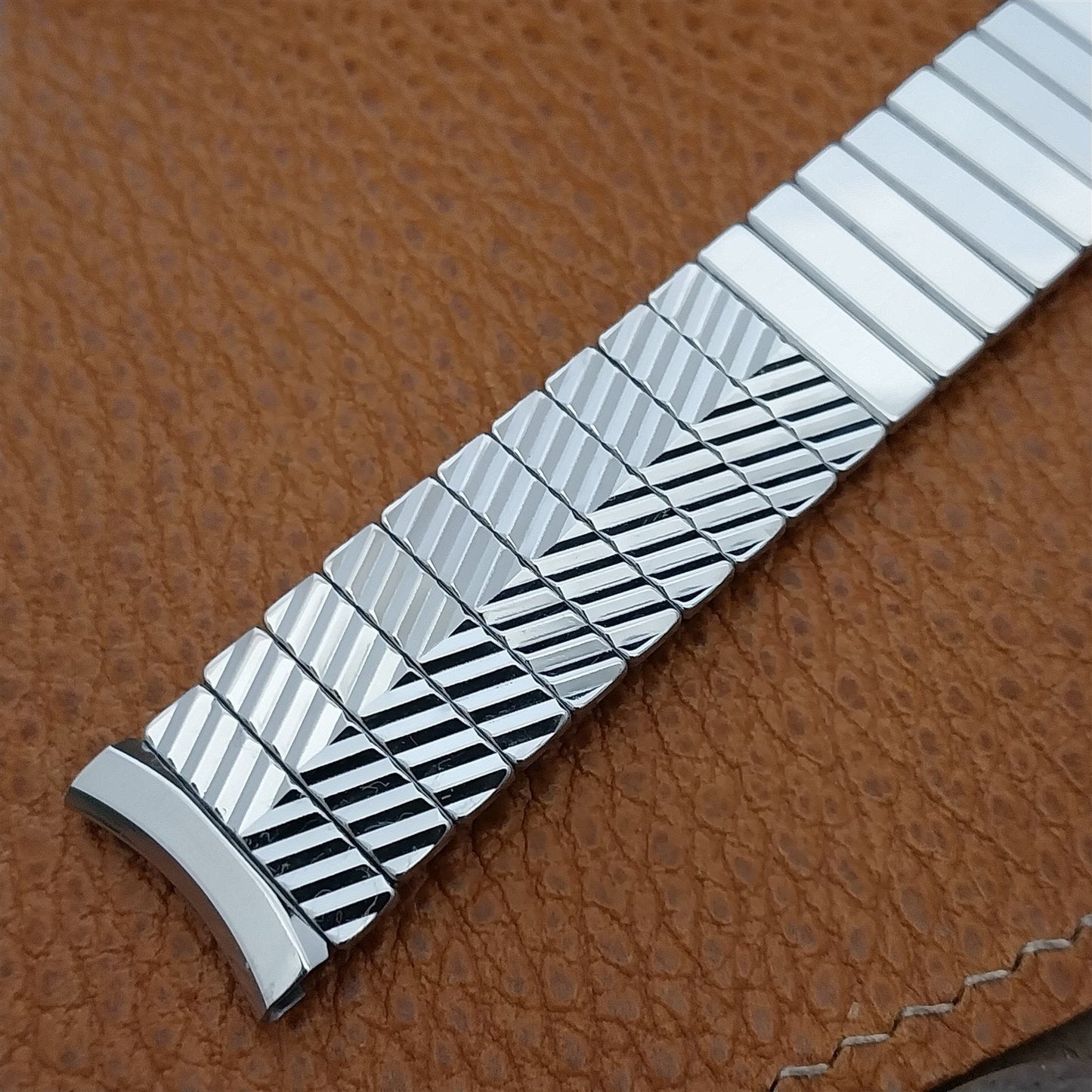 Vintage 17.2mm Admiral Stainless Steel Expansion Unused 1950s Watch Band