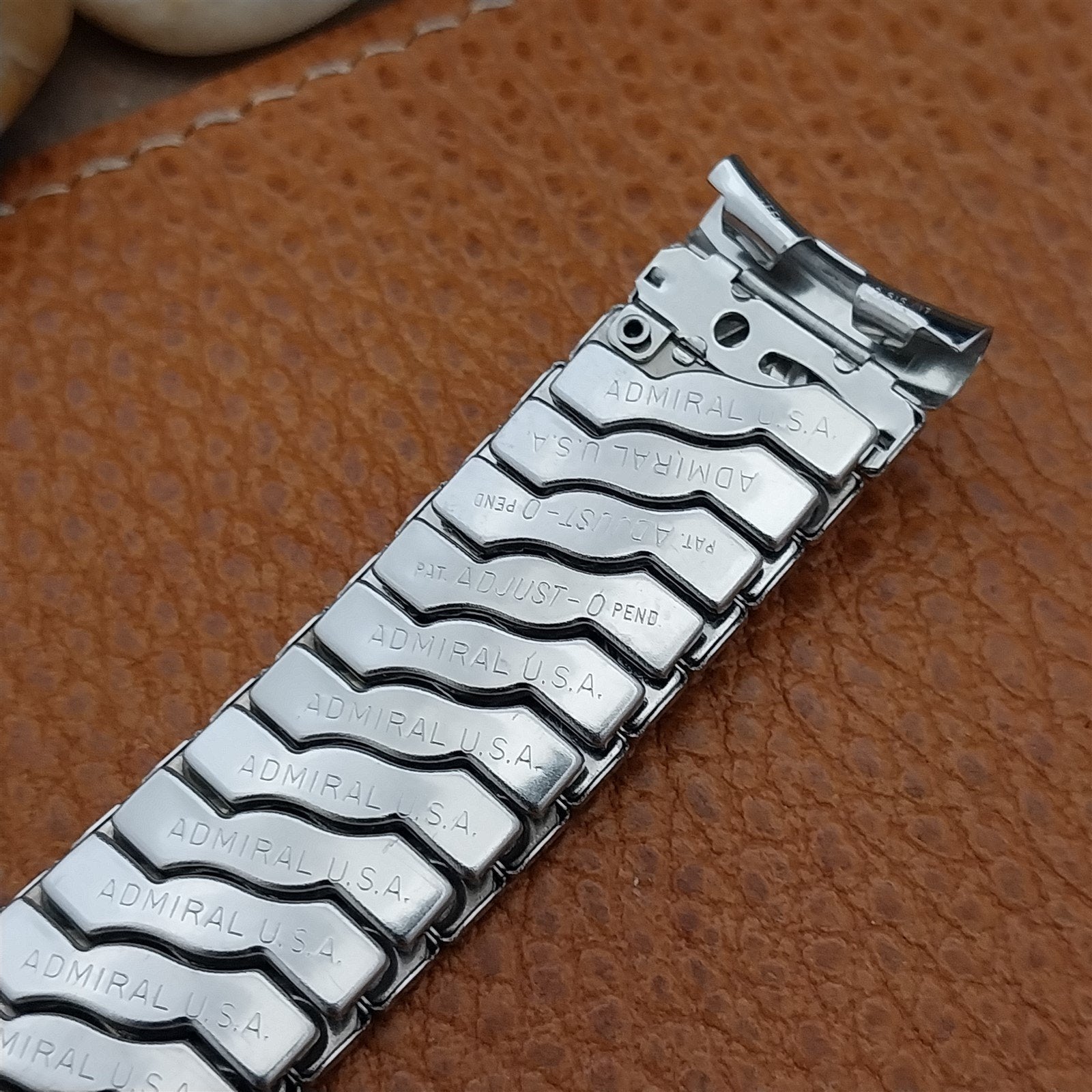 Vintage 17.2mm Admiral Stainless Steel Expansion Unused 1950s Watch Band