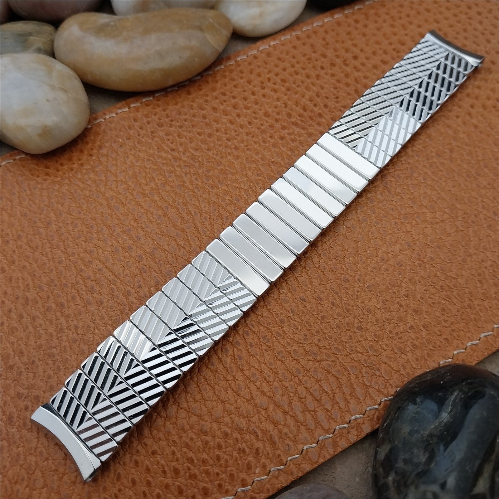 Vintage 17.2mm Admiral Stainless Steel Expansion Unused 1950s Watch Band