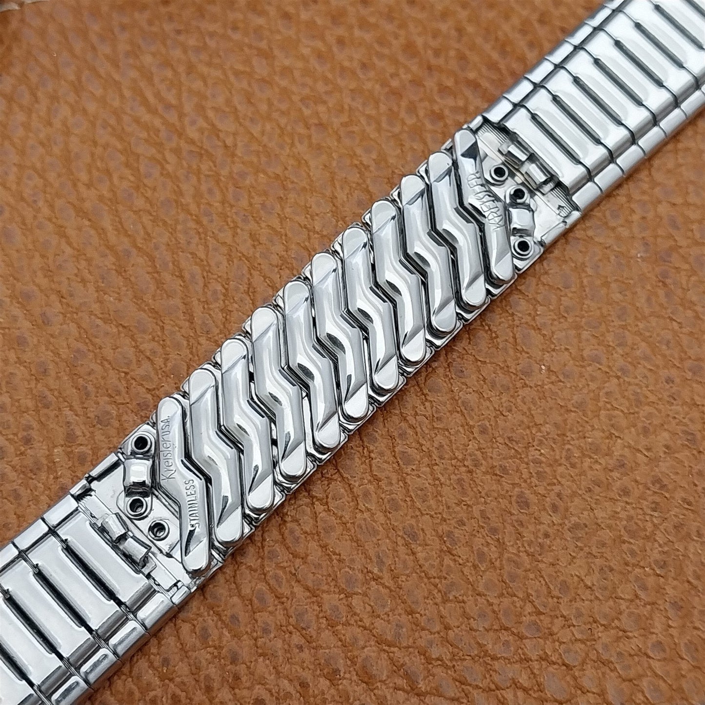 Vintage 18mm 19mm 17mm Stainless Steel Kreisler Unused Classic 1960s Watch Band