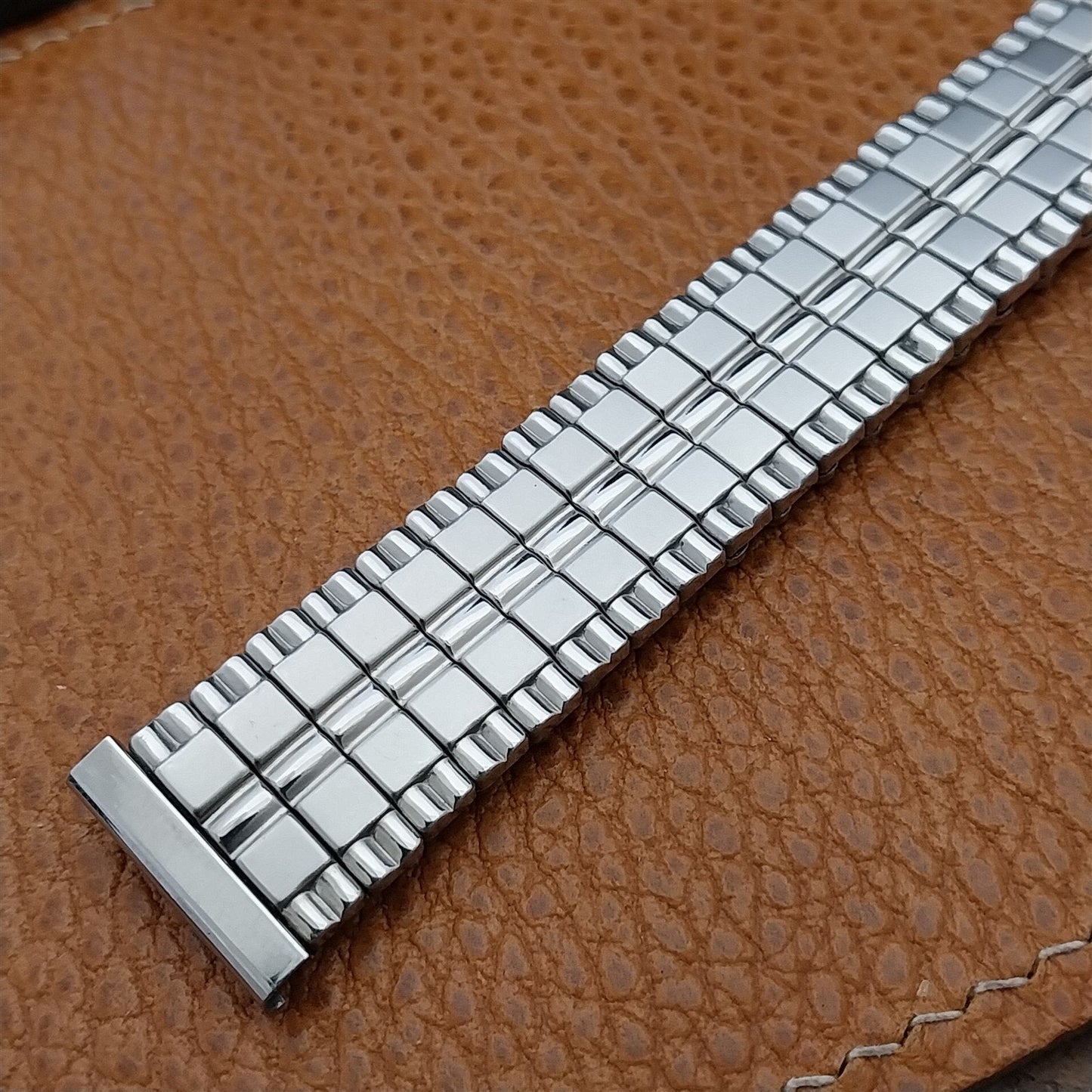17.2mm 1960s Vintage Baldwin Stainless Steel Expansion Unused NOS Watch Band