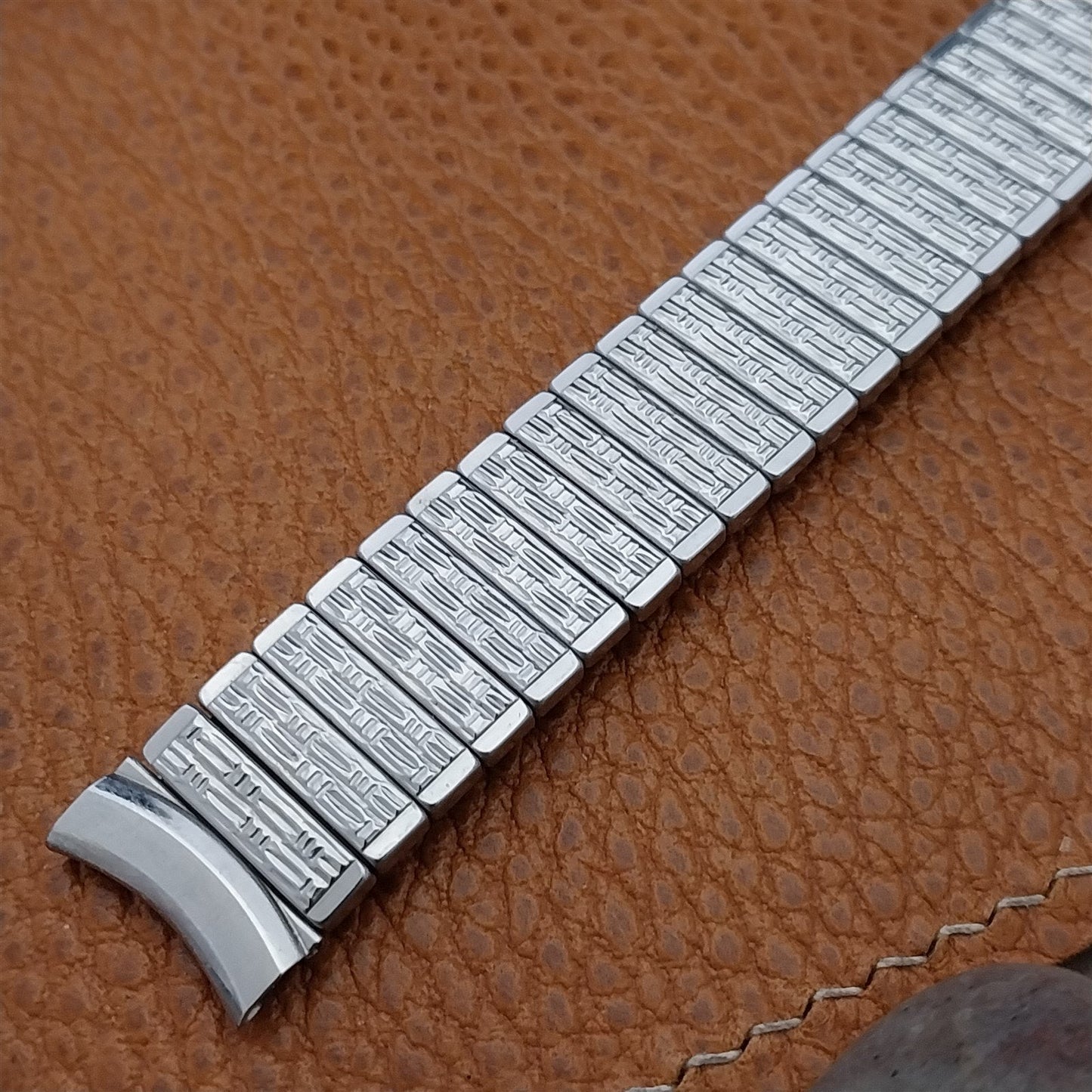 Vintage 5/8" Stainless Steel Stretch Kreisler Unused 1960s Classic Watch Band