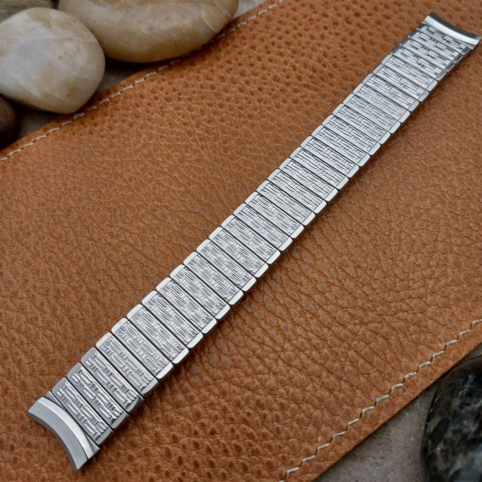 Vintage 5/8" Stainless Steel Stretch Kreisler Unused 1960s Classic Watch Band