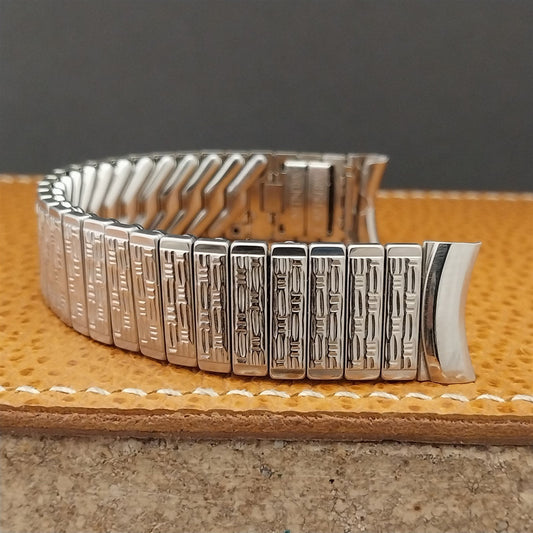 Vintage 5/8" Stainless Steel Stretch Kreisler Unused 1960s Classic Watch Band