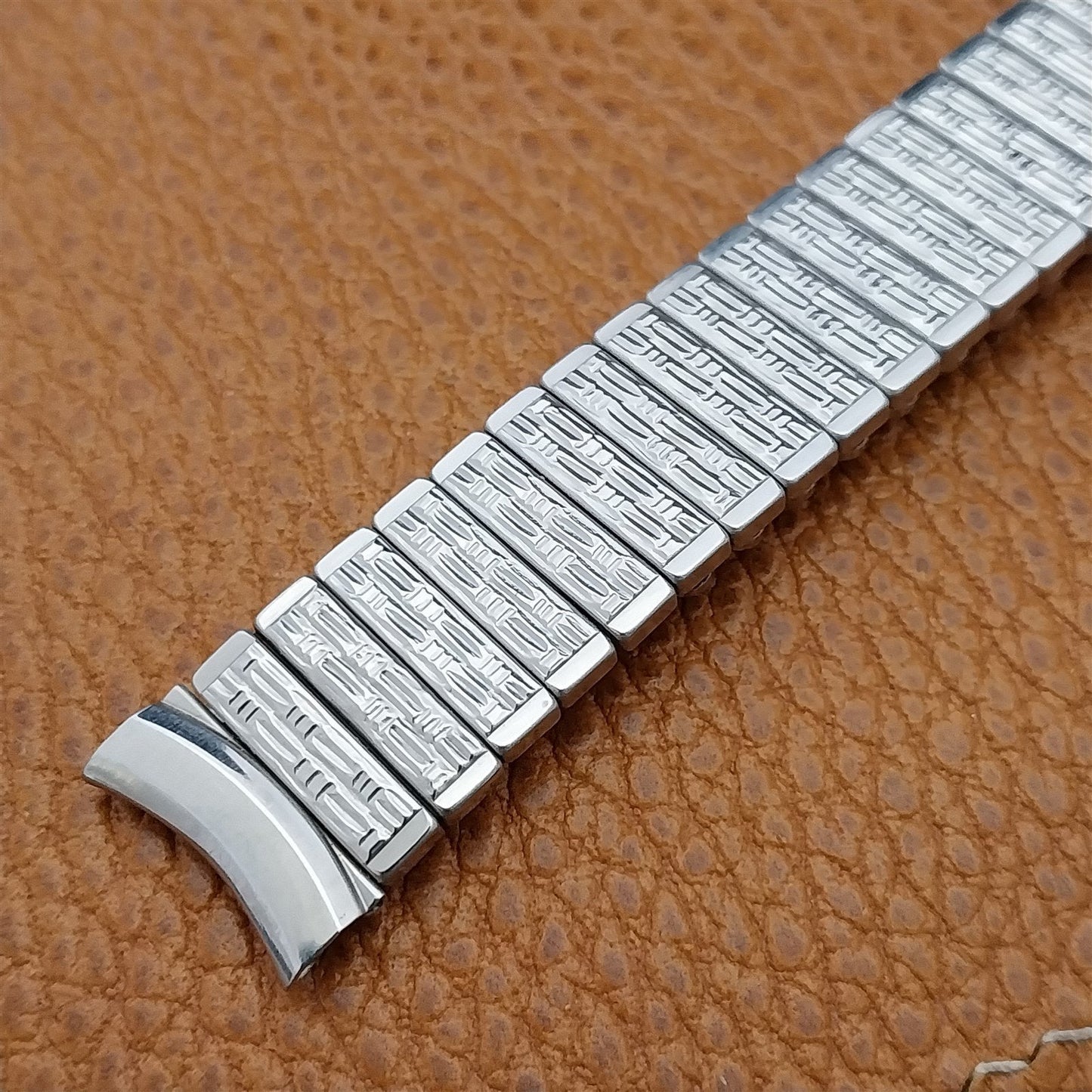 Vintage 5/8" Stainless Steel Stretch Kreisler Unused 1960s Classic Watch Band