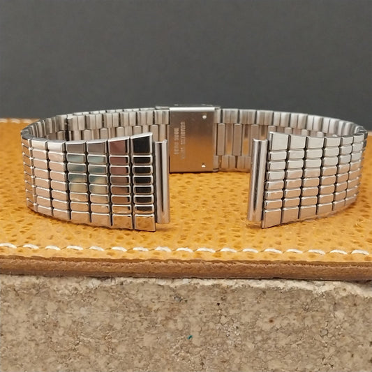 16mm Stainless Steel Flared 1970s 1980s Two-Piece Unused nos Vintage Watch band