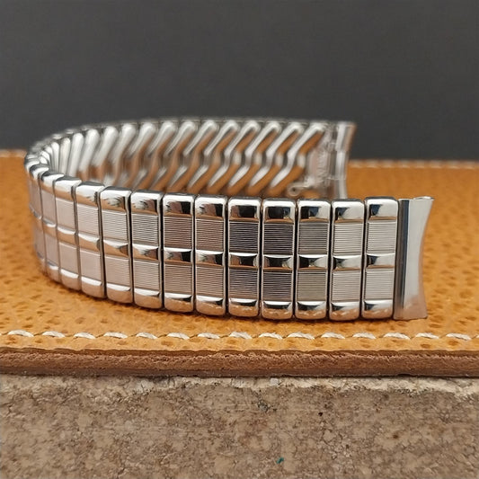 Vintage Facile 5/8" Stainless Steel Expansion 1950s Unused Classic Watch Band