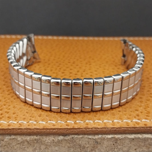 Vintage Facile 5/8" Stainless Steel Expansion 1950s Unused Classic Watch Band