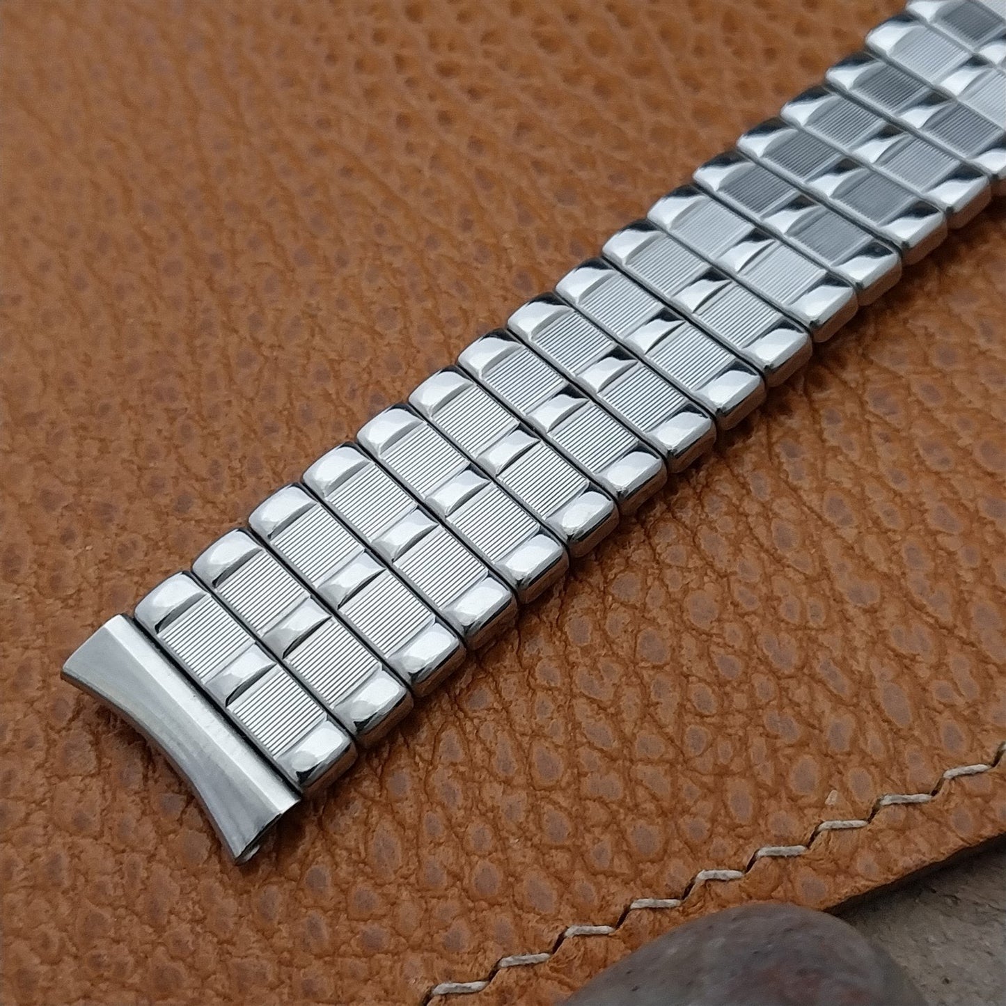 Vintage Facile 5/8" Stainless Steel Expansion 1950s Unused Classic Watch Band