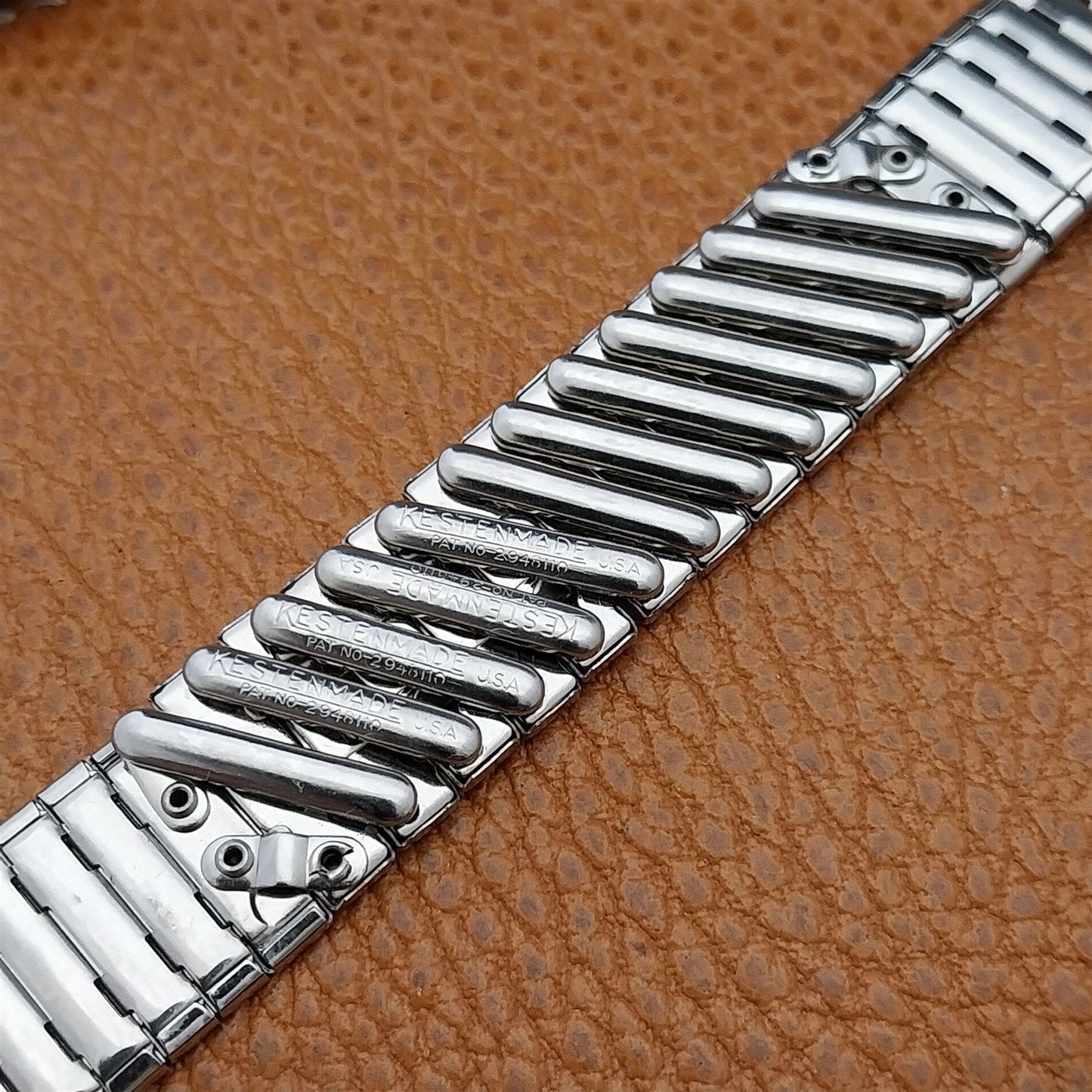 Vintage 17.2mm 1950s Kestenmade USA nos Classic Stainless Steel Watch Band