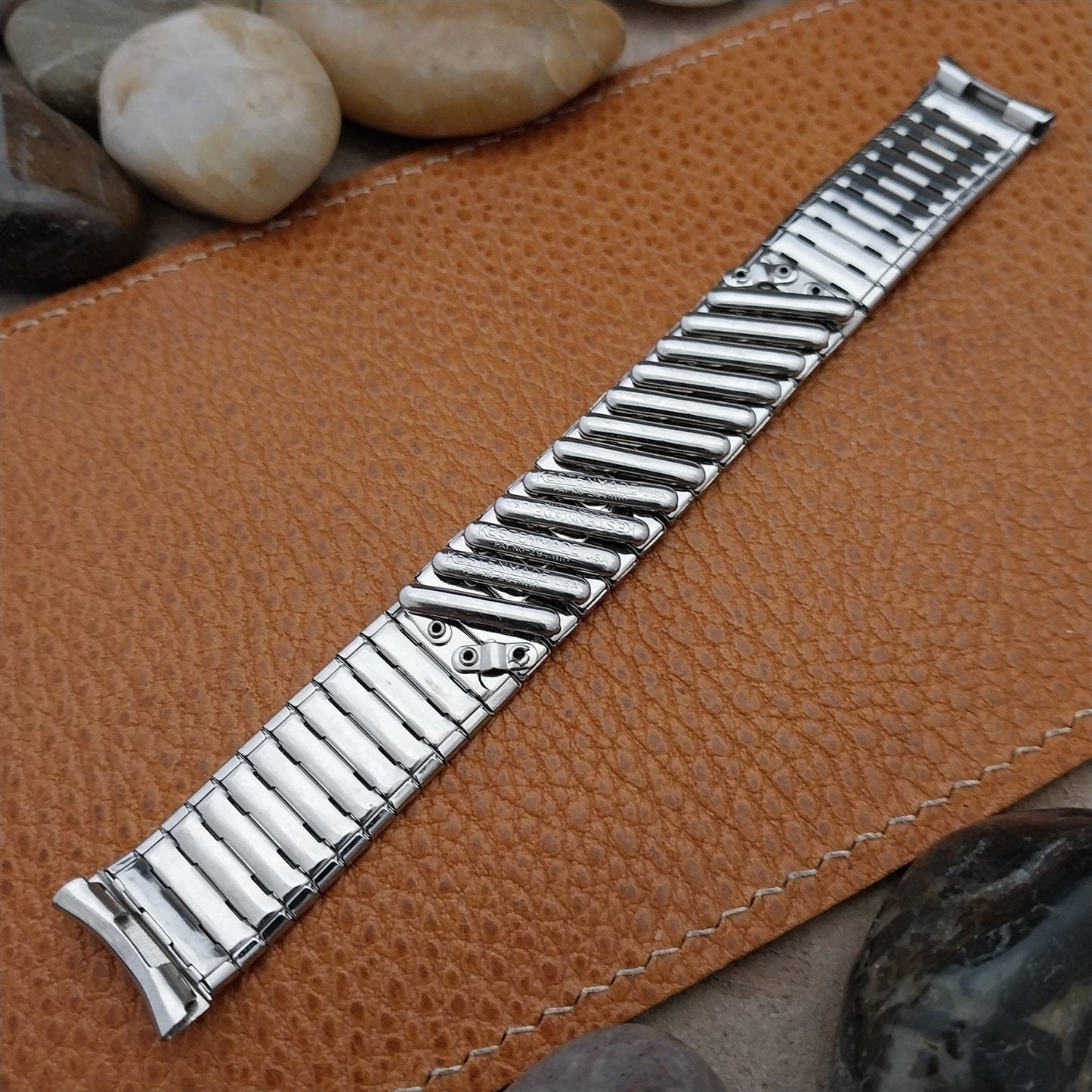Vintage 17.2mm 1950s Kestenmade USA nos Classic Stainless Steel Watch Band