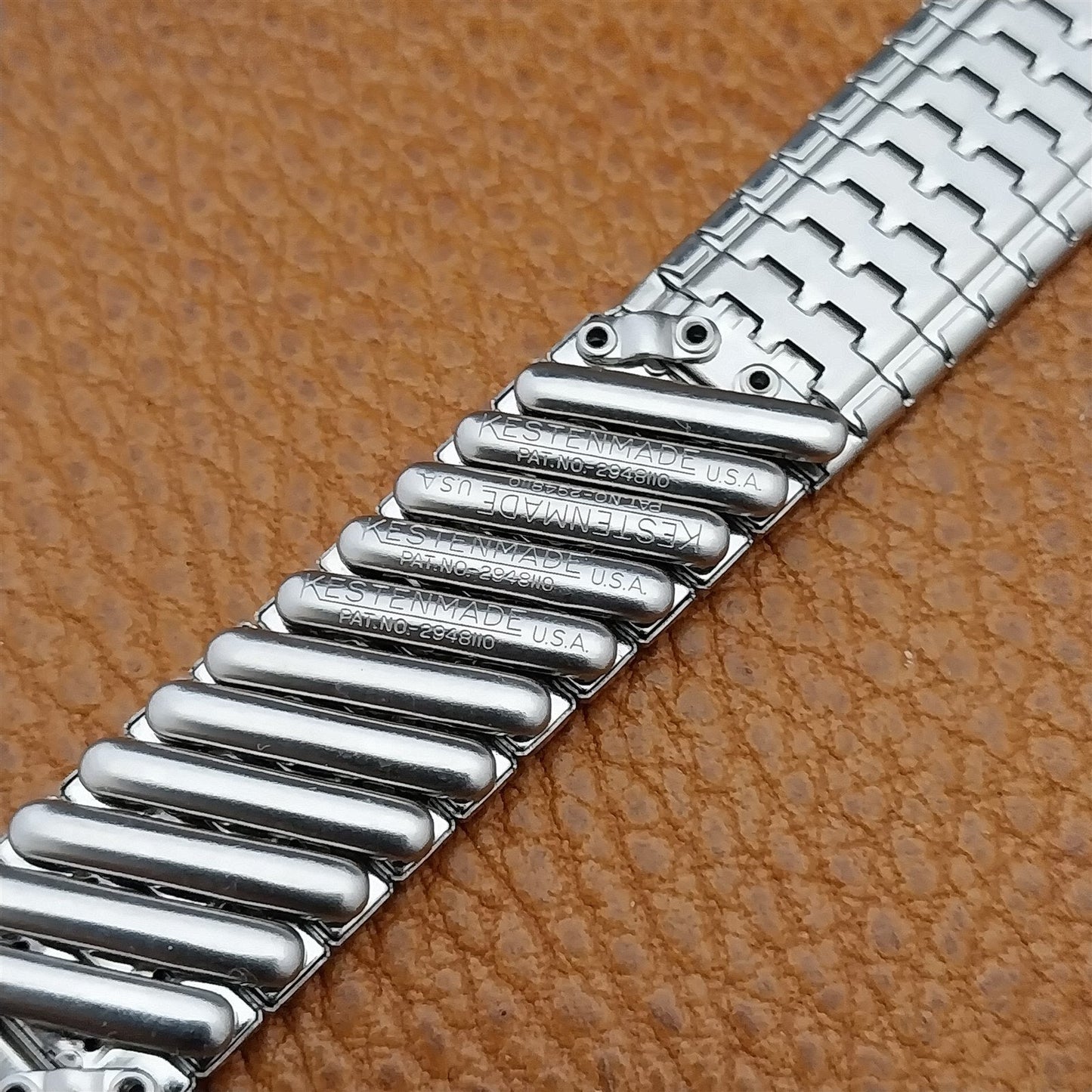 1960s 18mm 19mm Stainless Steel Kestenmade USA Classic nos Vintage Watch Band