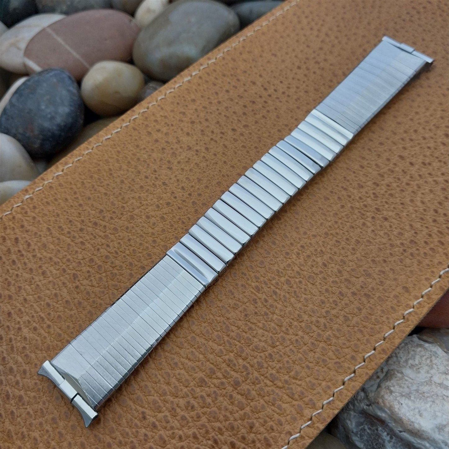 1960s Stainless Steel 19mm JB Champion USA nos Mid Century Vintage Watch Band