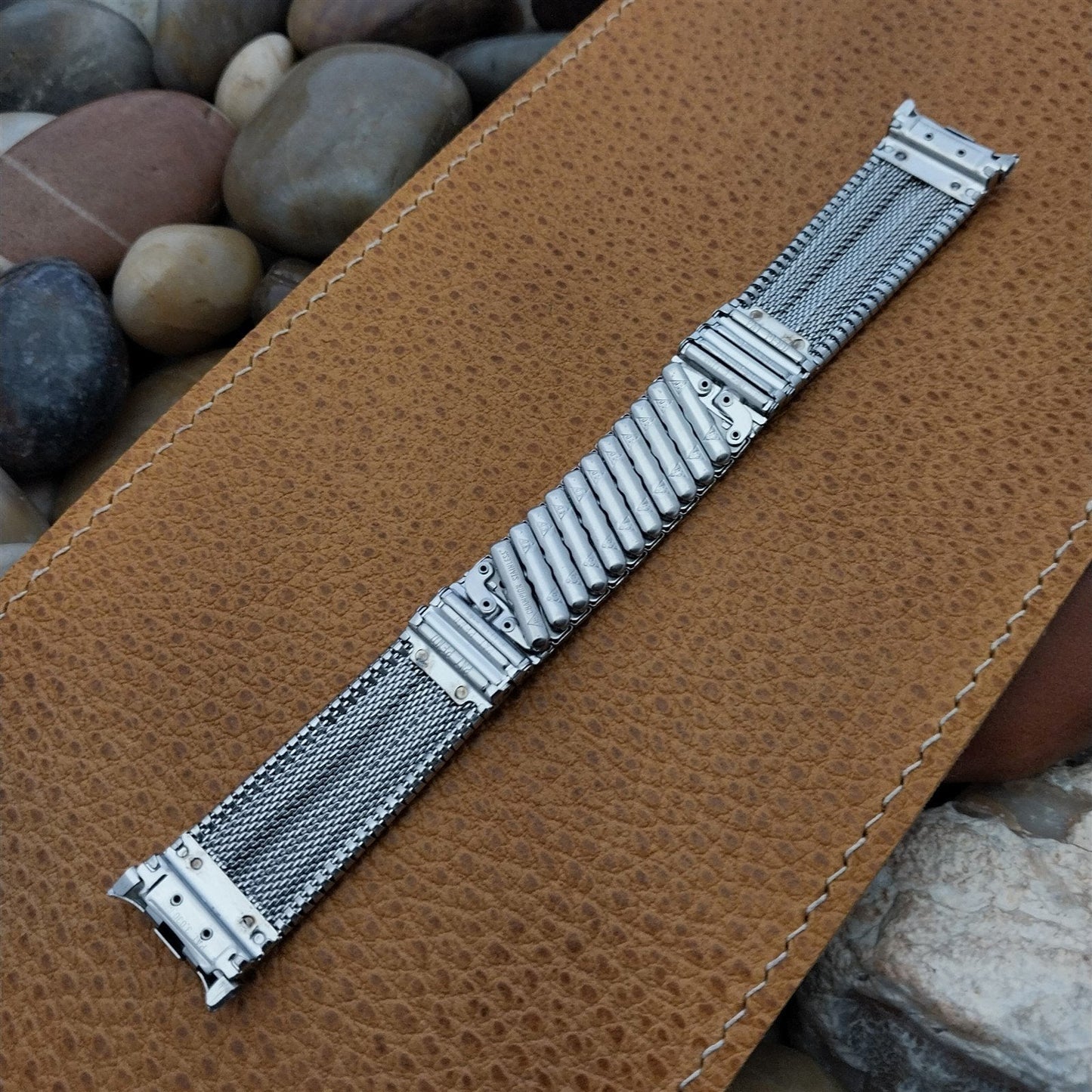1960s Stainless Steel 19mm JB Champion USA nos Mid Century Vintage Watch Band